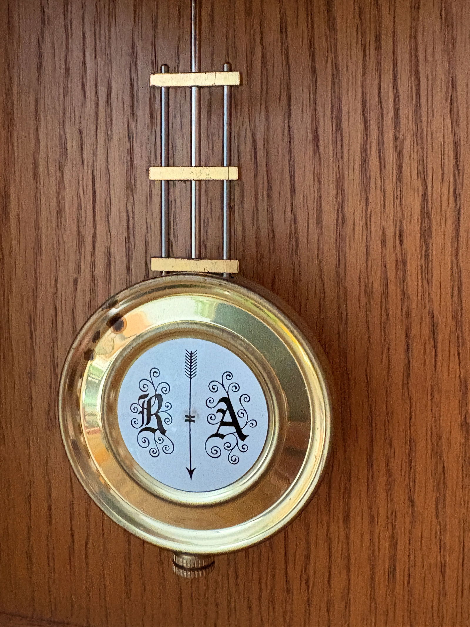 Forestville Oak Wall Clock with Pendulum - 3