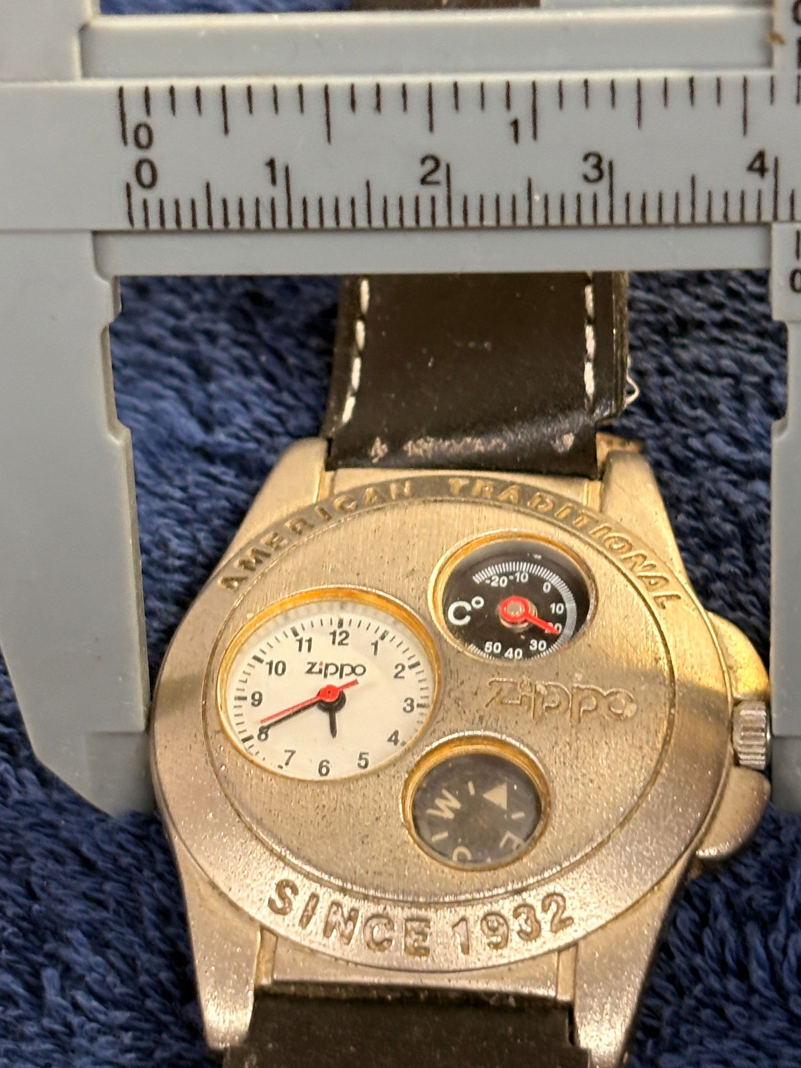 Zippo Multi-Function Quartz Wristwatch (Compass & Thermometer) - 2