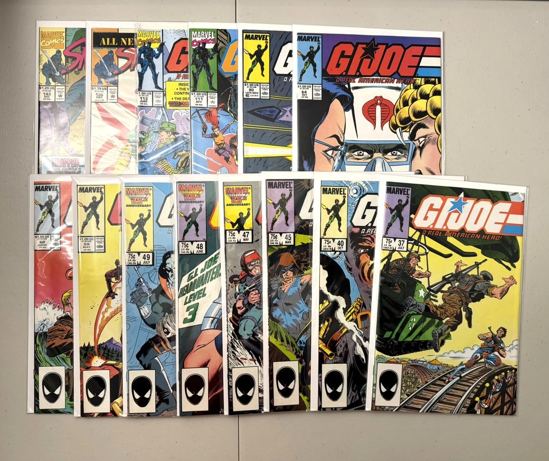 Lot of 13 G.I. Joe Real American Hero (1 of 1)
