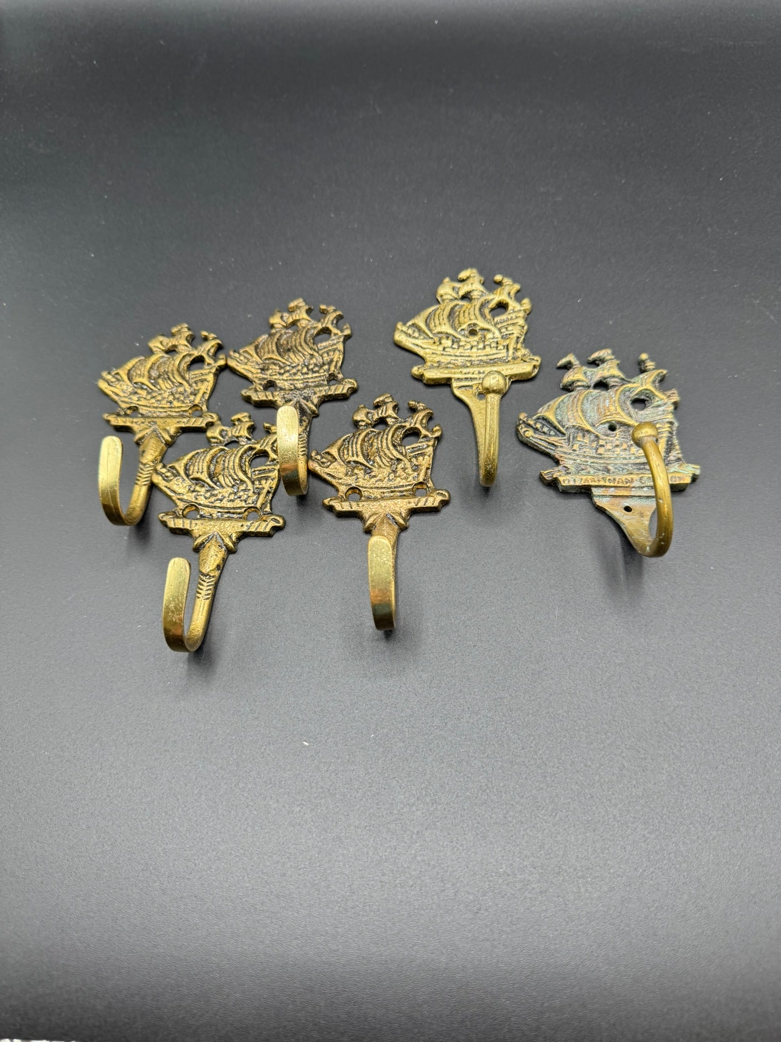 Vintage Brass Wall Hooks (1 of 5)
