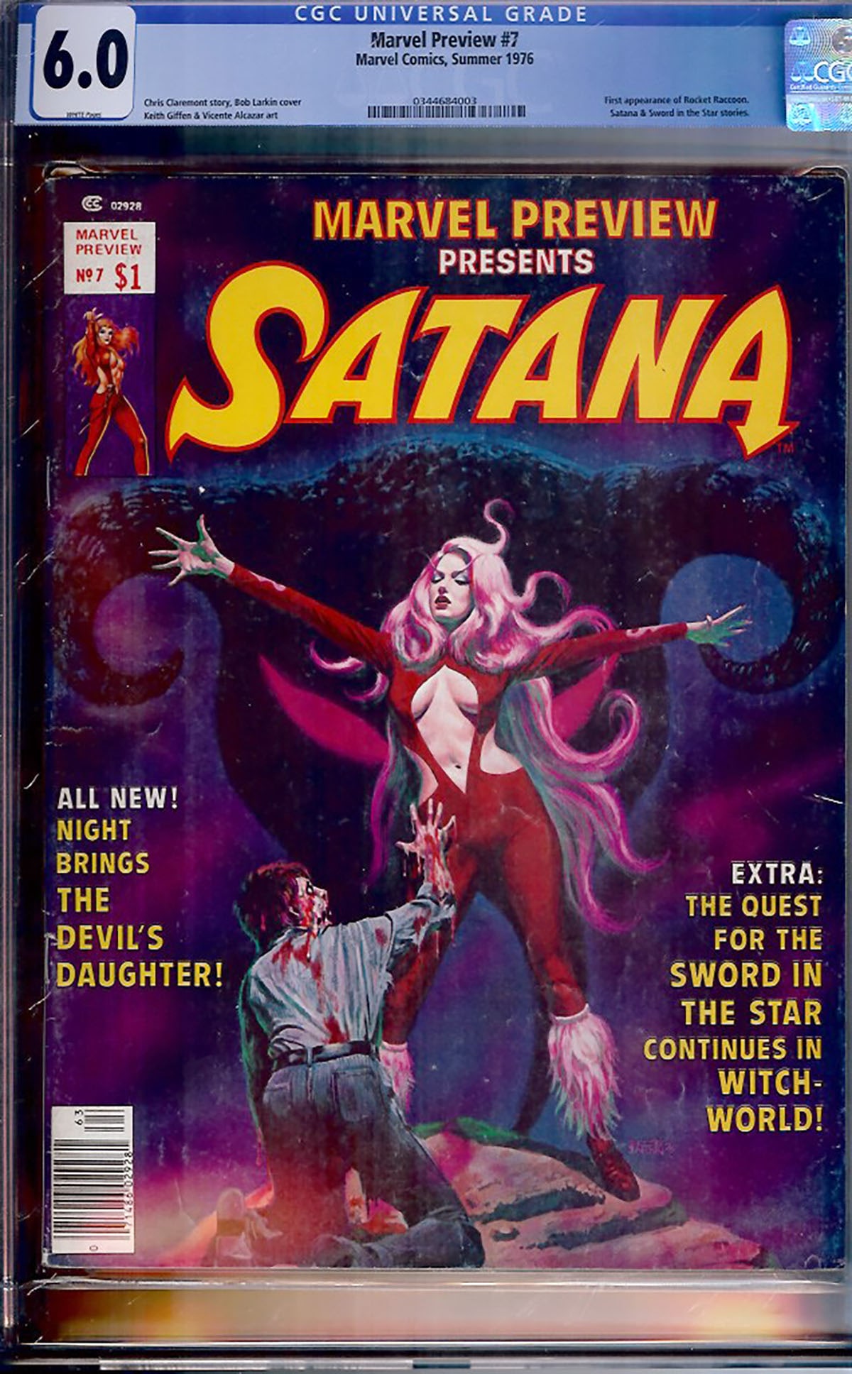 Marvel Preview #7 (Marvel Comics, 1976) CGC graded 6.0 Fine with White Pages . Major key (1 of 1)