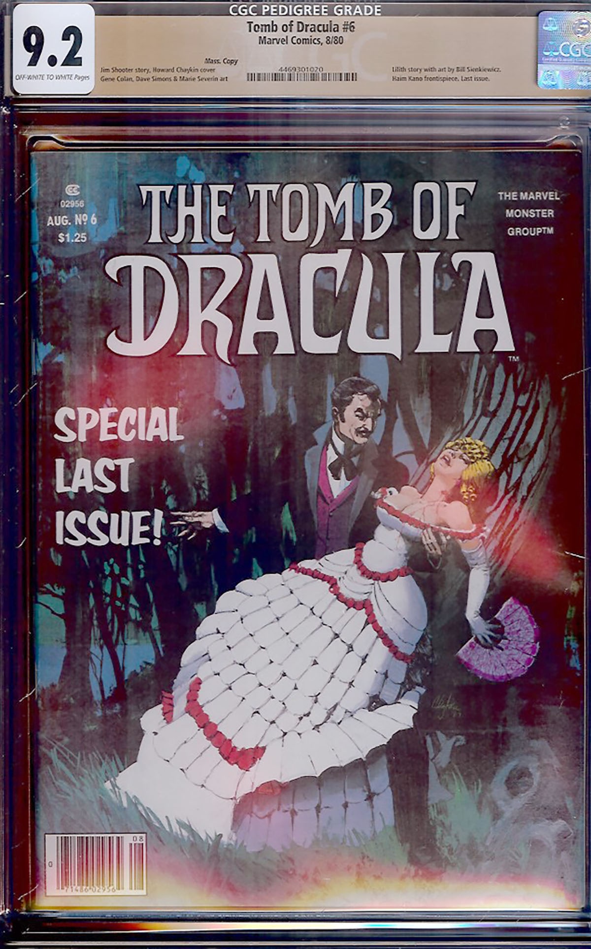 Tomb of Dracula #6 (Marvel Comics, 1973) CGC graded 9.2 Near Mint- with Off-White to White (1 of 1)