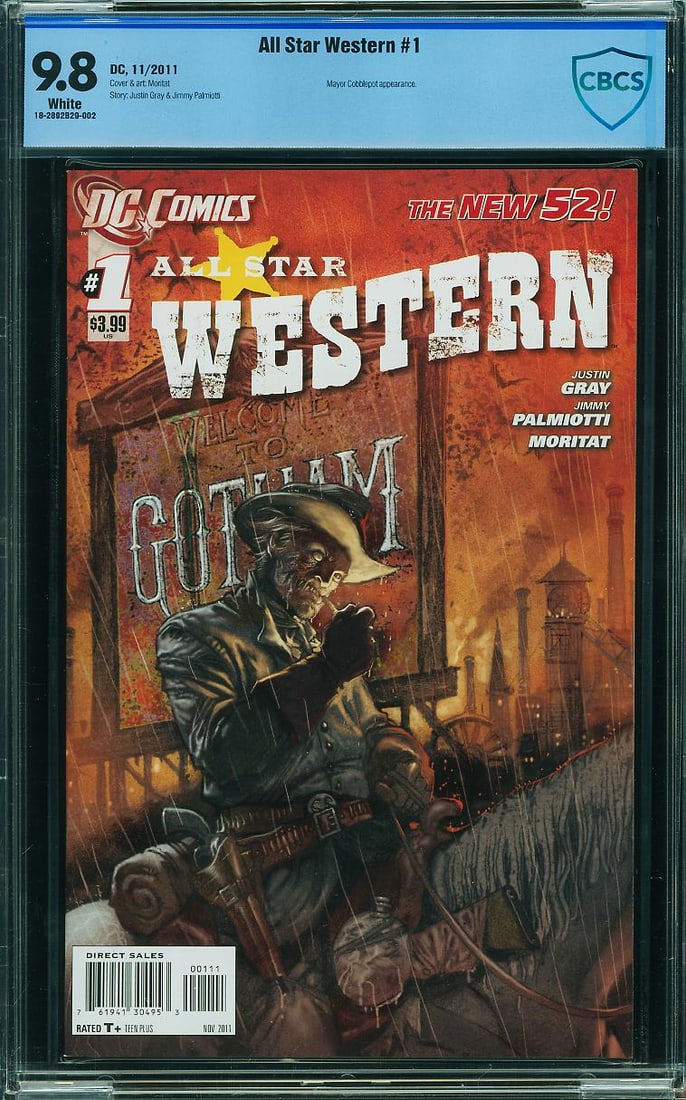 All Star Western #1 (DC, 2011) CGC 9.8 The launch of DCs New 52 series featuring Jonah Hex and (1 of 1)