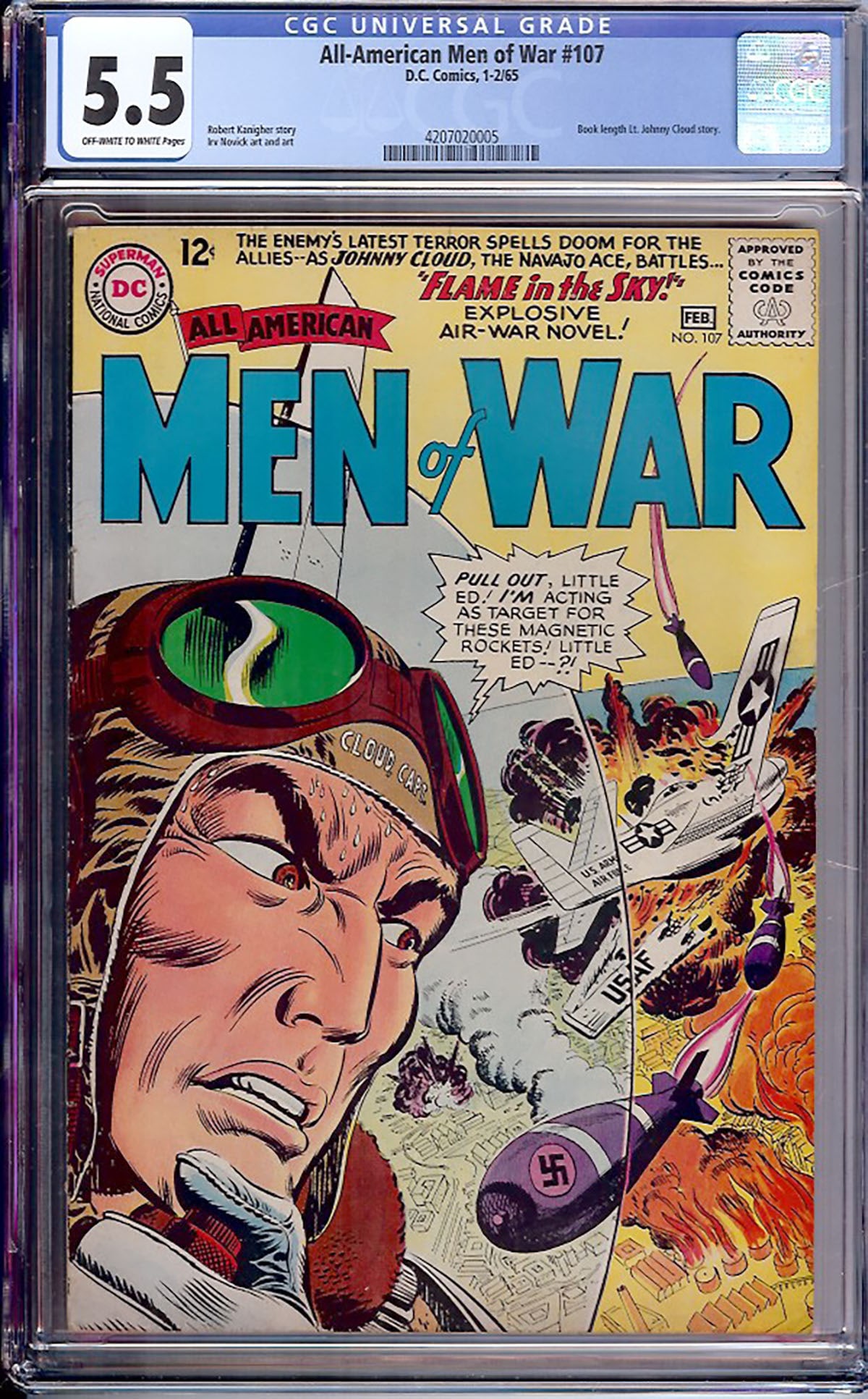 All-American Men of War #107 (DC Comics, February 1965) CGC 5.5 This listing features (1 of 1)