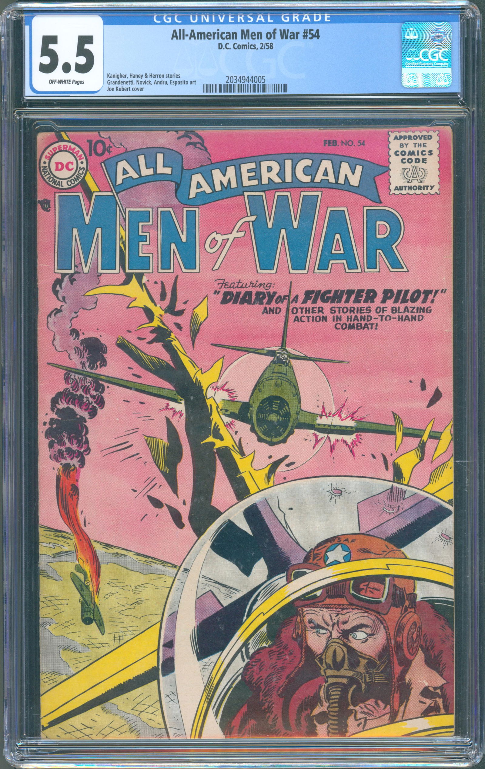 All-American Men of War #54 (DC Comics, February 1958) CGC 5.5 This listing features (1 of 1)