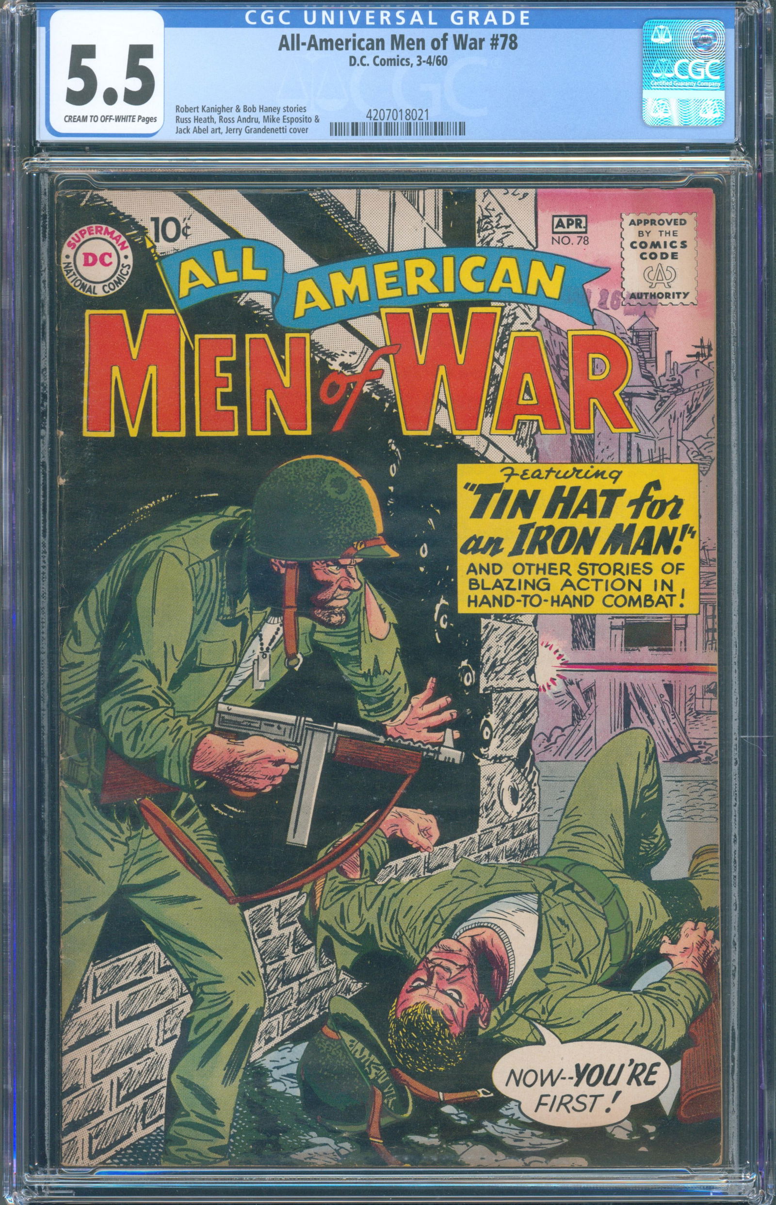 All-American Men of War #78 (DC Comics, April 1960) CGC 5.5 This listing features All-American (1 of 1)