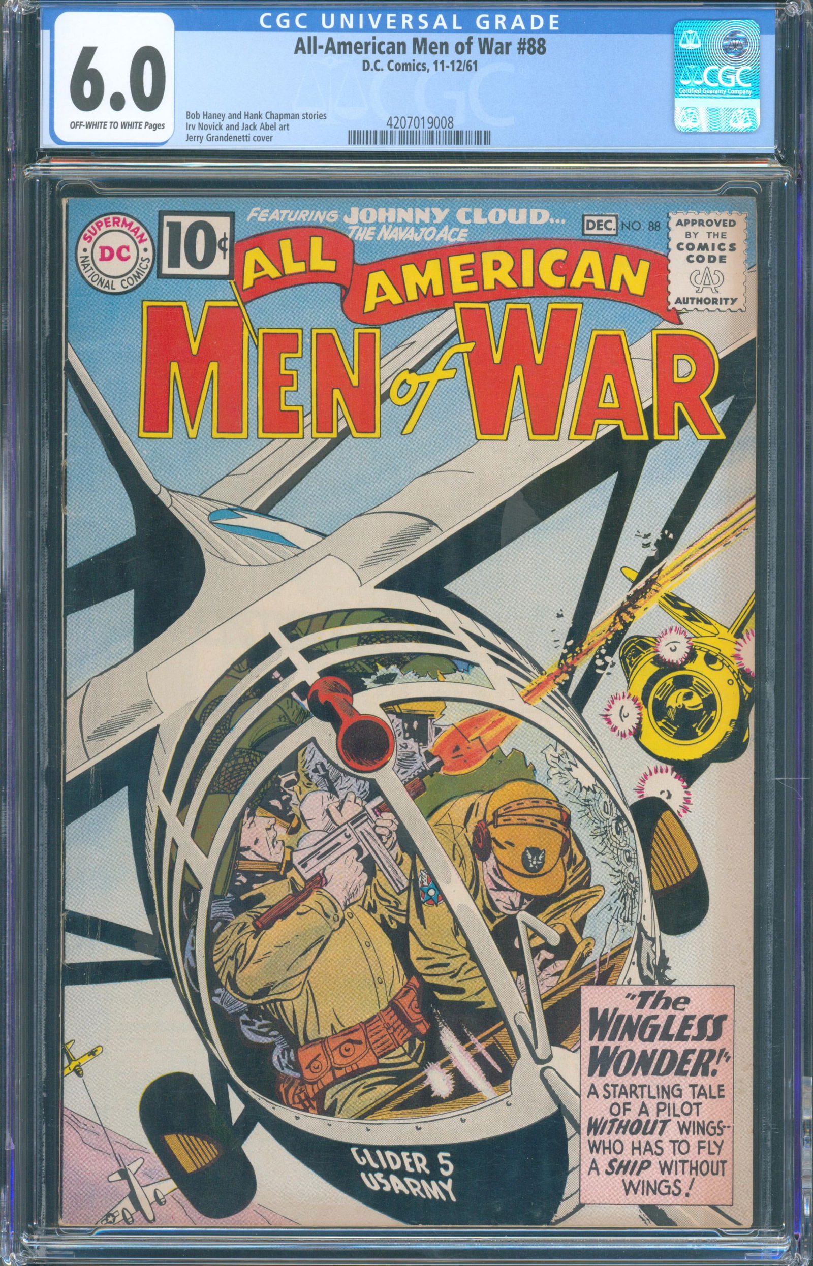 All-American Men of War #88 (DC Comics, December 1961) CGC 6.0 — KEY ISSUE This listing (1 of 1)