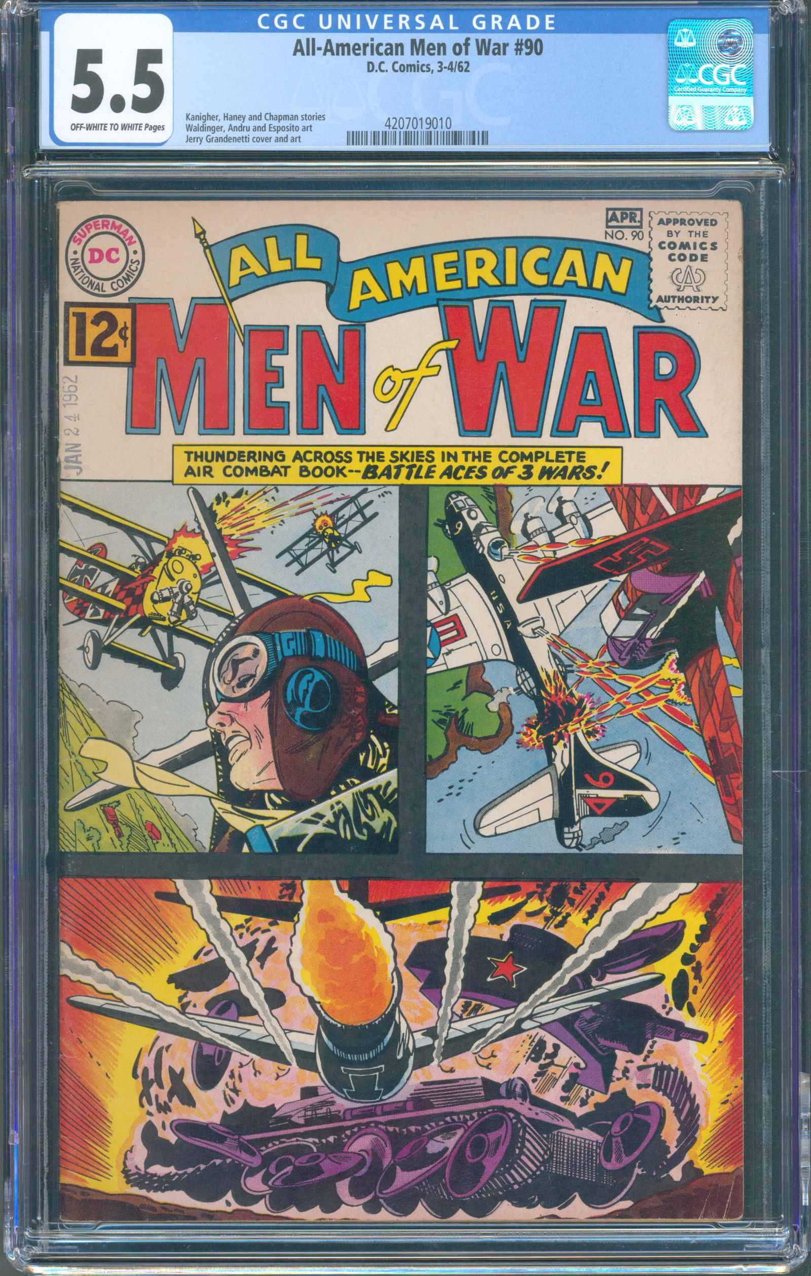 All-American Men of War #90 (DC Comics, April 1962) CGC 5.5 This listing features All-American (1 of 1)