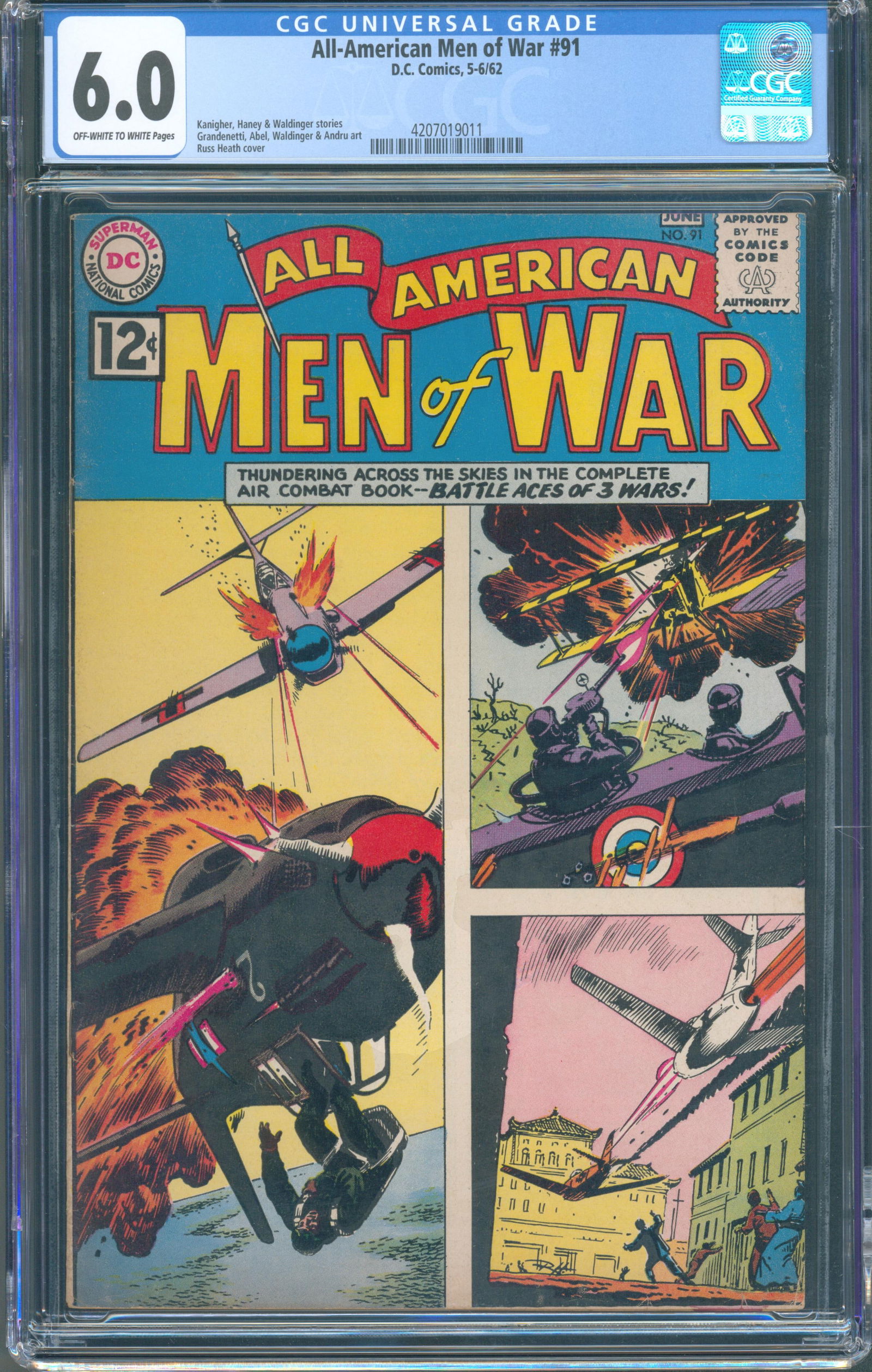 All-American Men of War #91 (DC Comics, June 1962) CGC 6.0 This listing features All-American (1 of 1)