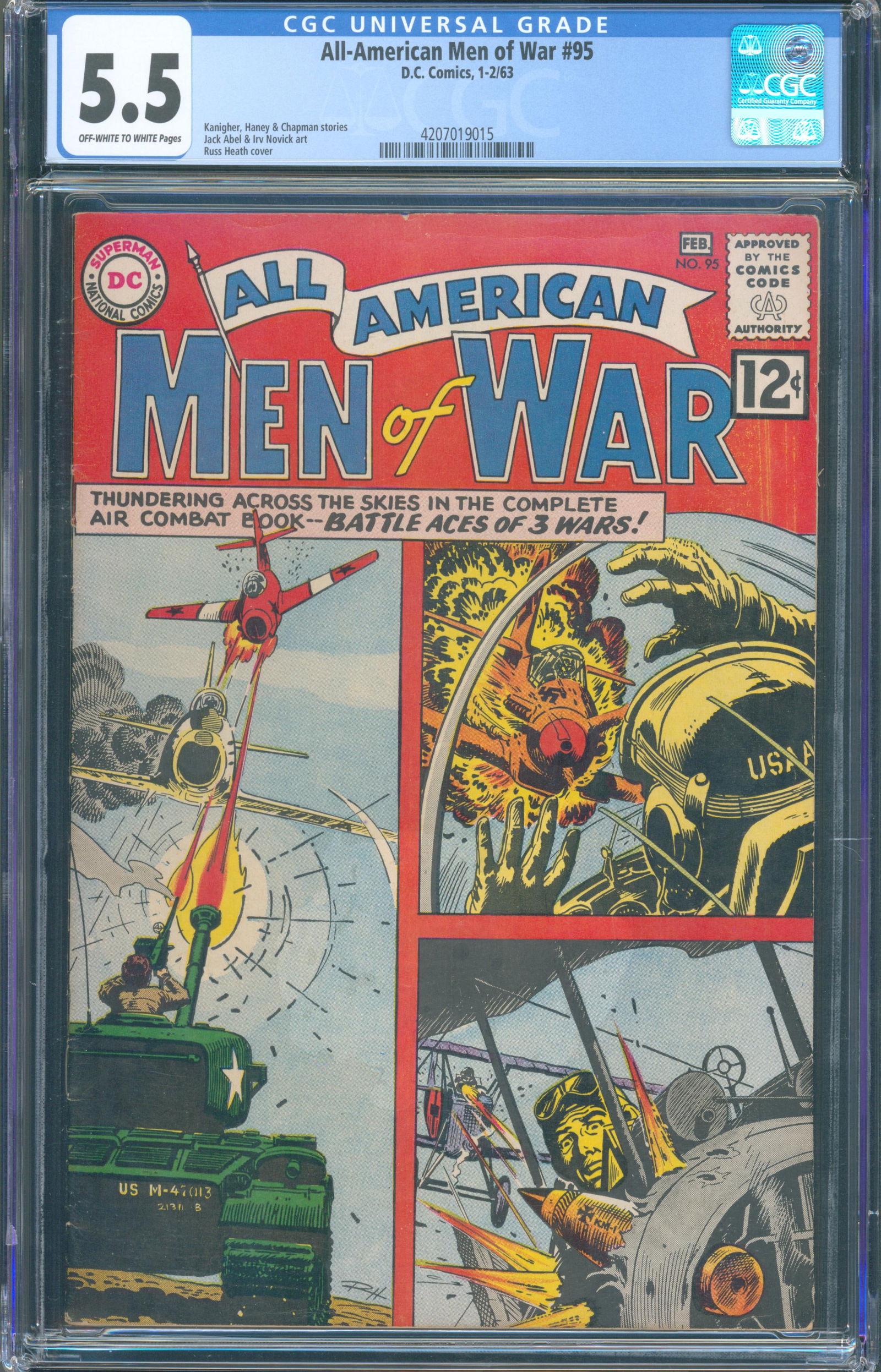 All-American Men of War #95 (DC Comics, February 1963) CGC 5.5 This listing features (1 of 1)