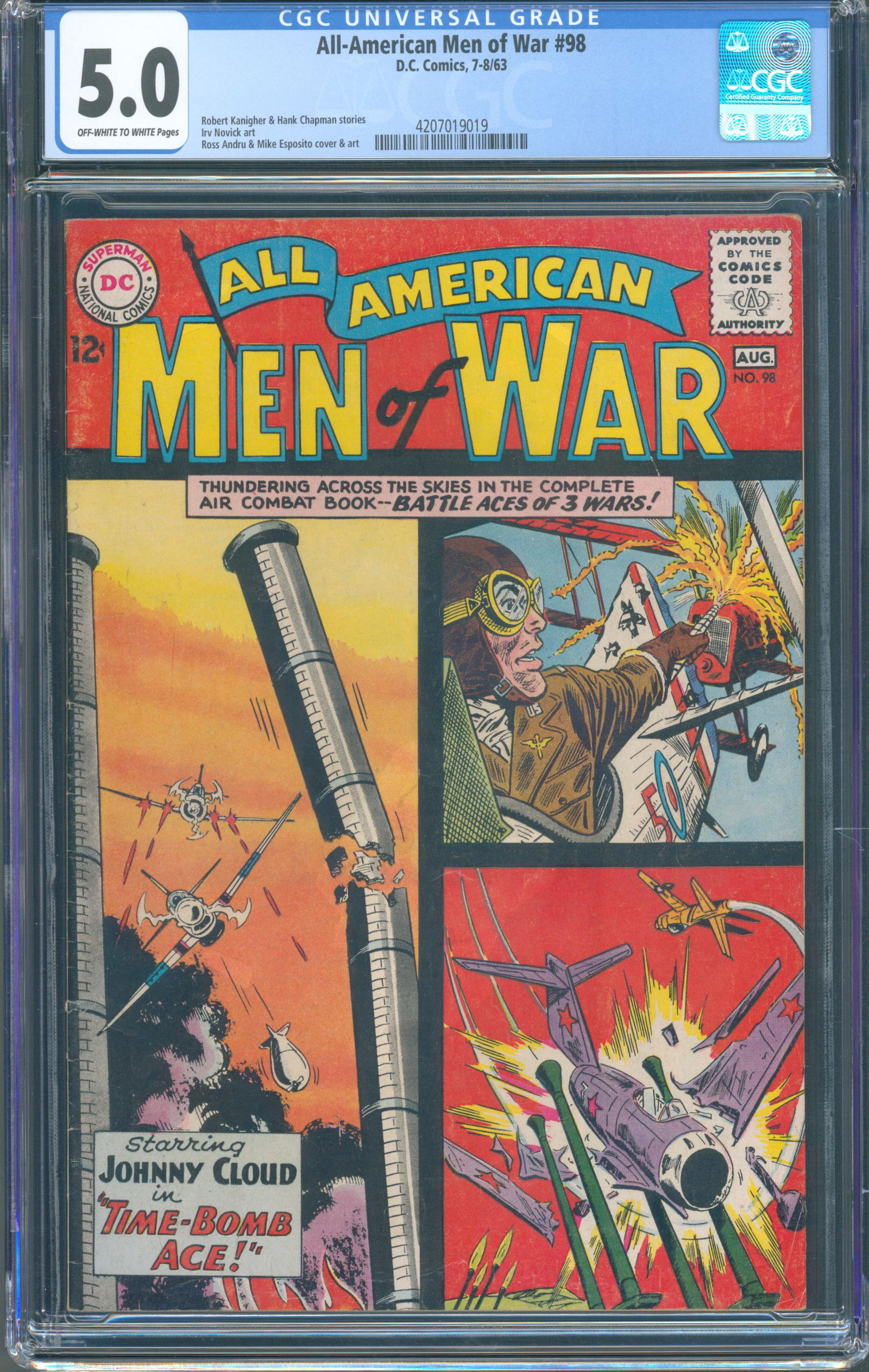 All-American Men of War #98 (DC Comics, August 1963) CGC 5.0 This listing features All-American (1 of 1)