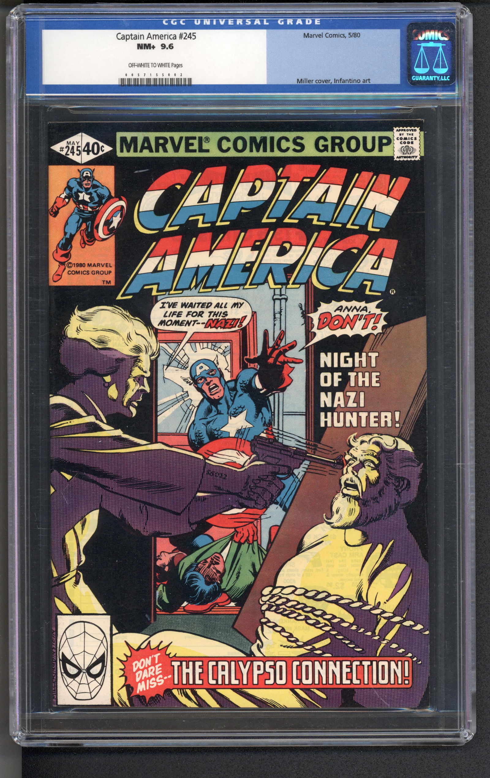 Captain America #245 CGC 9.6 ow/w Rare collectible with strong visual appeal and excellent display (1 of 1)