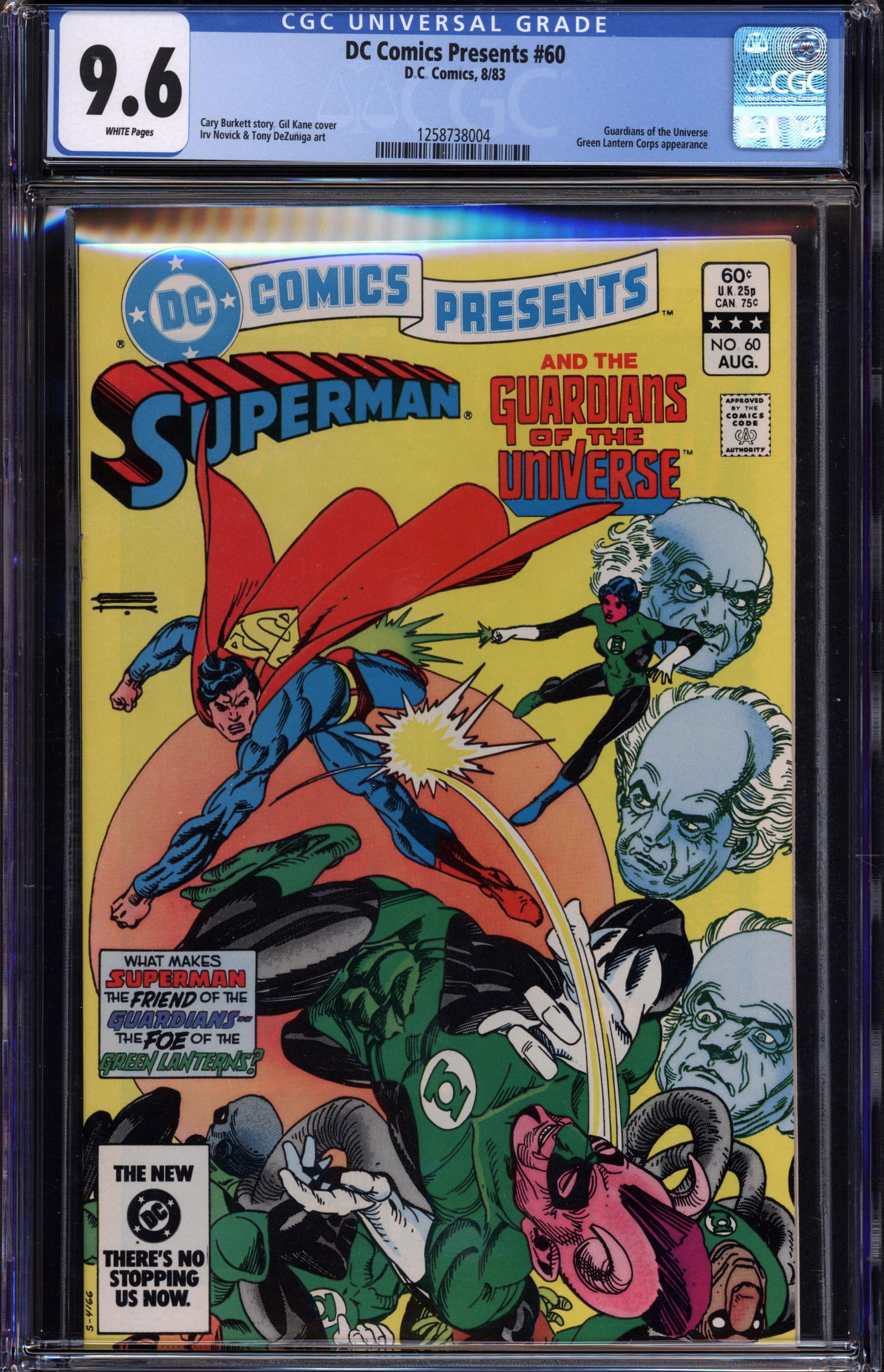 DC Comics Presents #60 (DC, 1983) CGC 9.6 A well-preserved, high-grade CGC 9.6 (Near Mint+) (1 of 1)