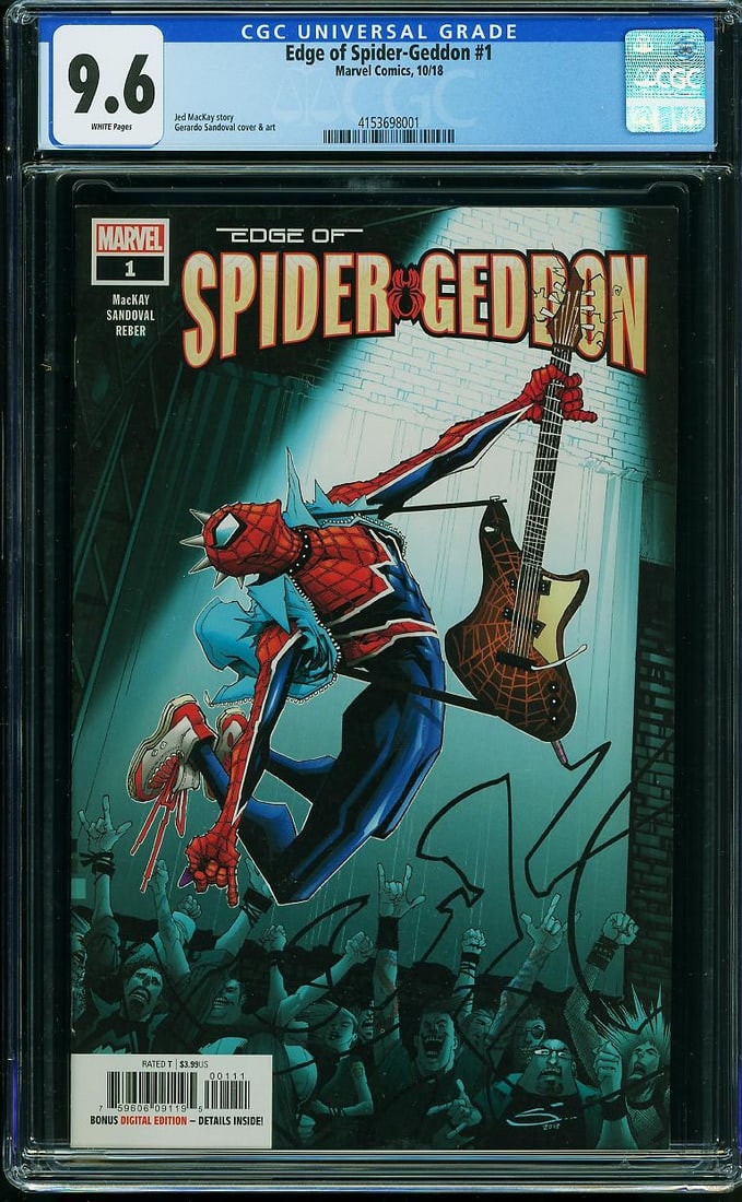 Edge of Spider-Geddon #1 CGC 9.6 A high-grade CGC 9.6 (Near Mint+) example from Marvel’s (1 of 1)
