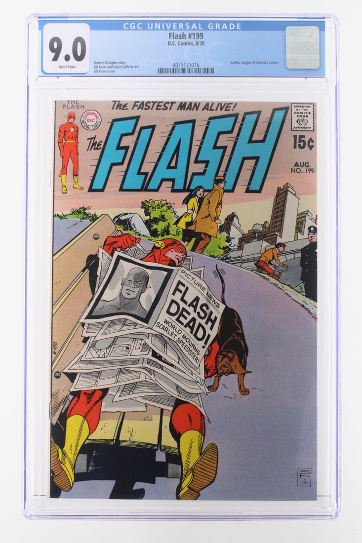 Flash #199 (DC, 1970) CGC 9.0 Rare collectible with strong visual appeal and excellent display (1 of 1)