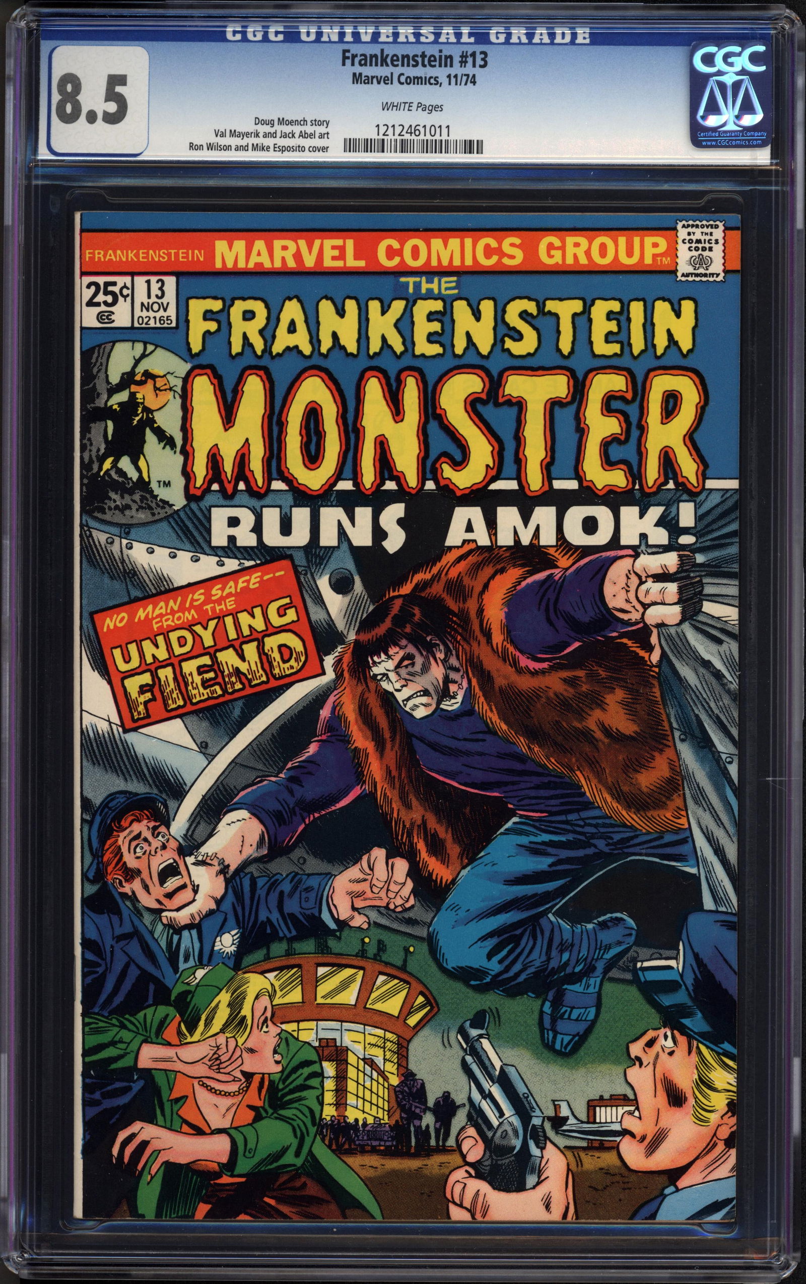 Frankenstein #13 (Marvel, 1974) CGC 8.5 Rare collectible with strong visual appeal and excellent (1 of 1)