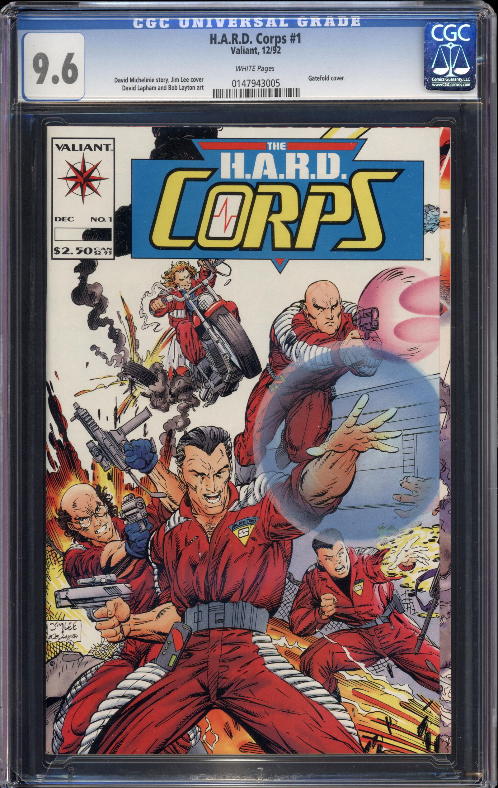 Title: H.A.R.D. Corps #1 Publisher: Valiant Comics Cover Date: December 1992 Grade: CGC 9.6 (1 of 1)