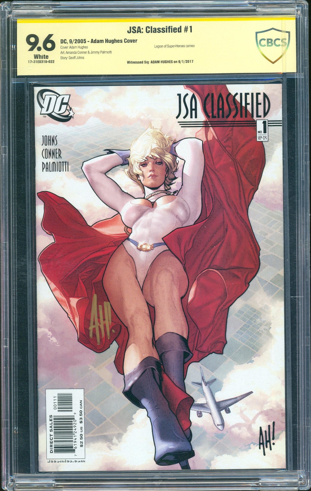 JSA: Classified #1 (DC, 2005) CBCS 9.6 SS Adam Hughes Rare collectible with strong visual appeal (1 of 1)
