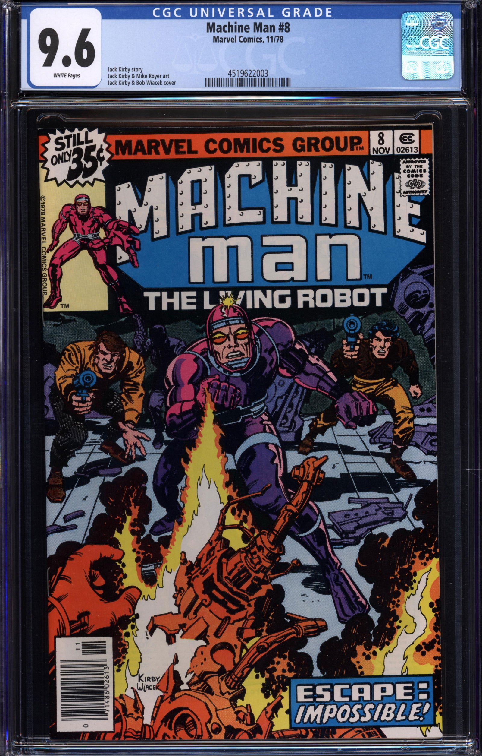 Machine Man #8 (Marvel, 1978) CGC 9.6 Rare collectible with strong visual appeal and excellent (1 of 1)