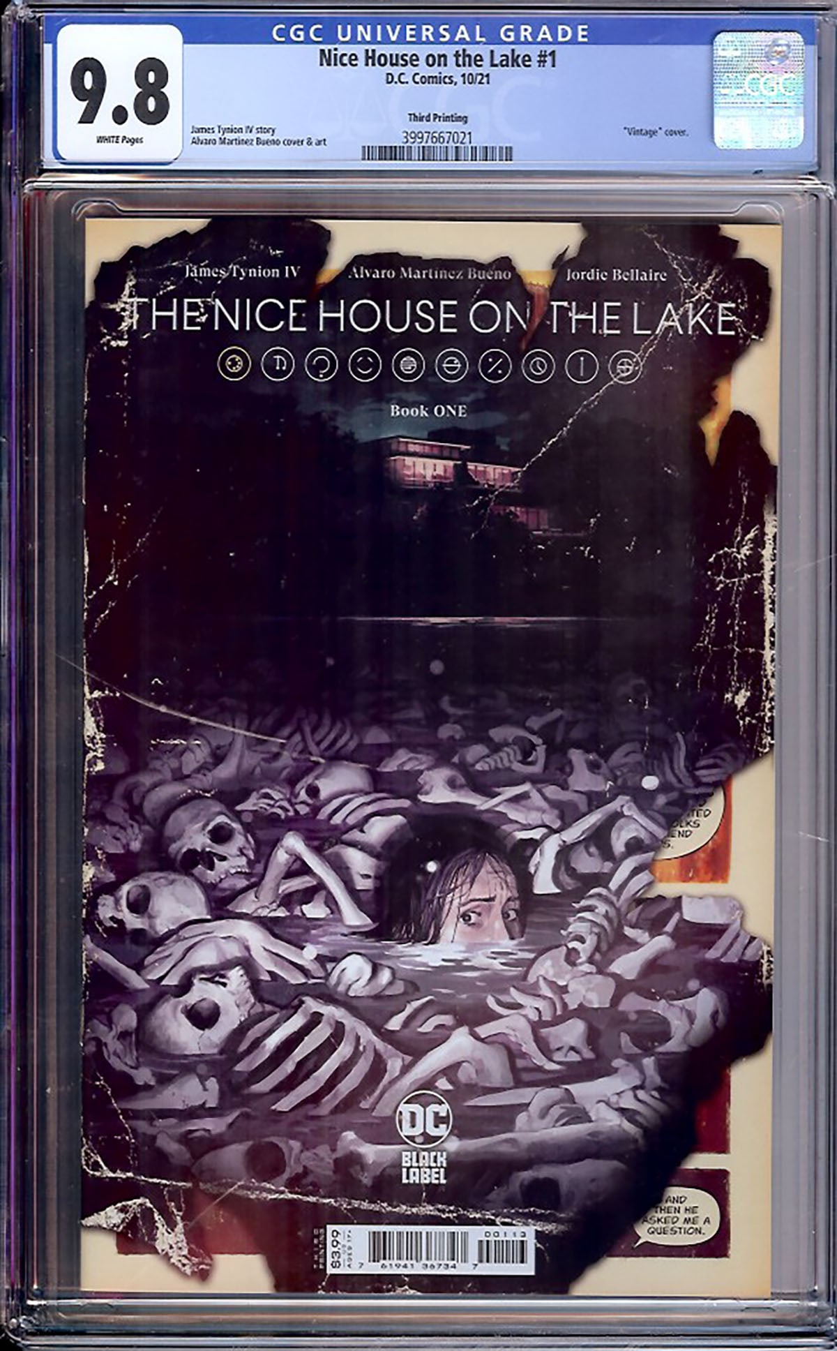Nice House on the Lake #1 CGC 9.8 w Variant Cover Rare collectible with strong visual appeal and: Nice House on the Lake #1 CGC 9.8 w Variant Cover Rare collectible with strong visual appeal and excellent display quality. Perfect for any pop culture enthusiast or serious collector.