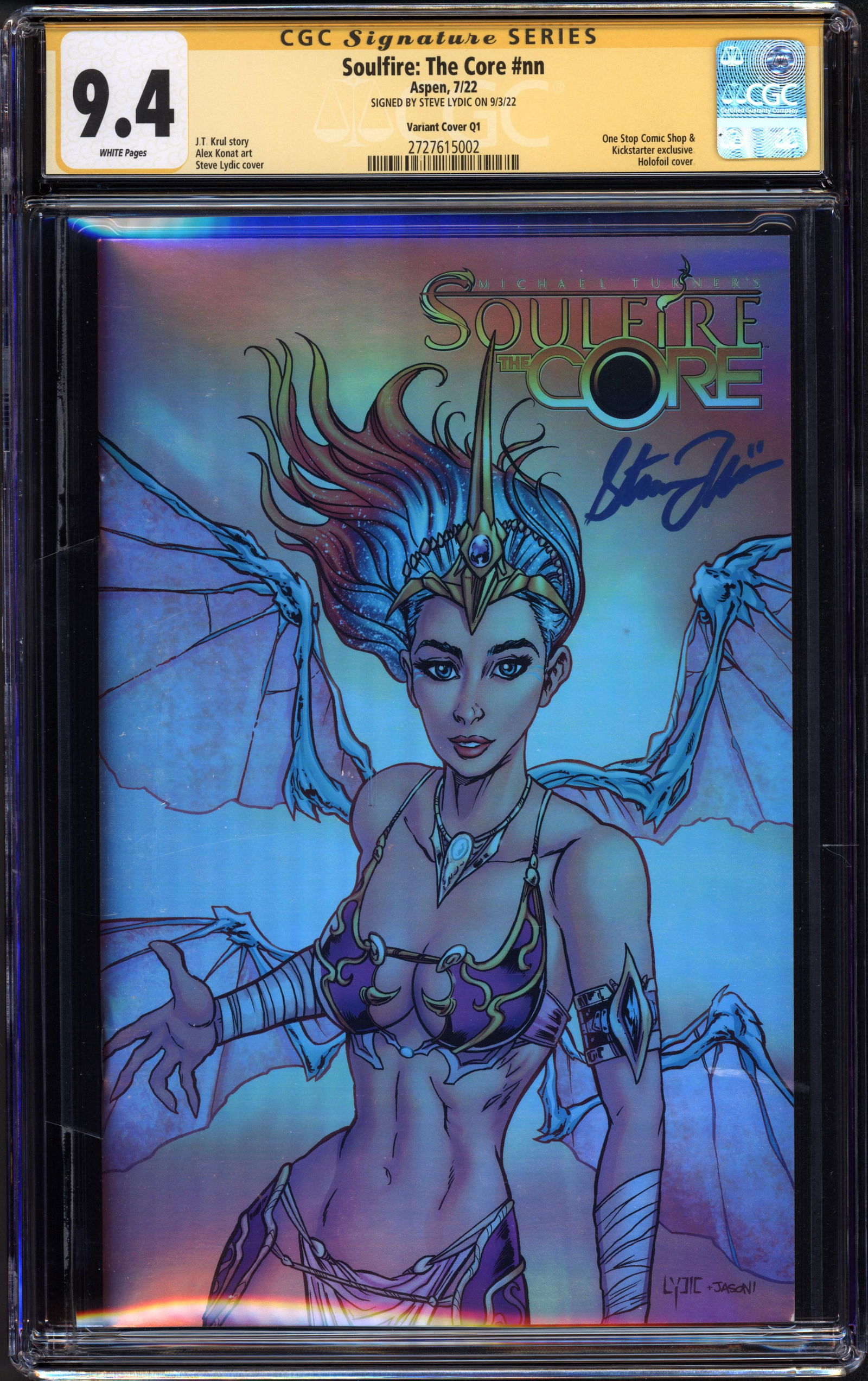 Soulfire: The Core #nn (Aspen, 2022) CGC 9.4 Sig Series Rare collectible with strong visual appeal (1 of 1)