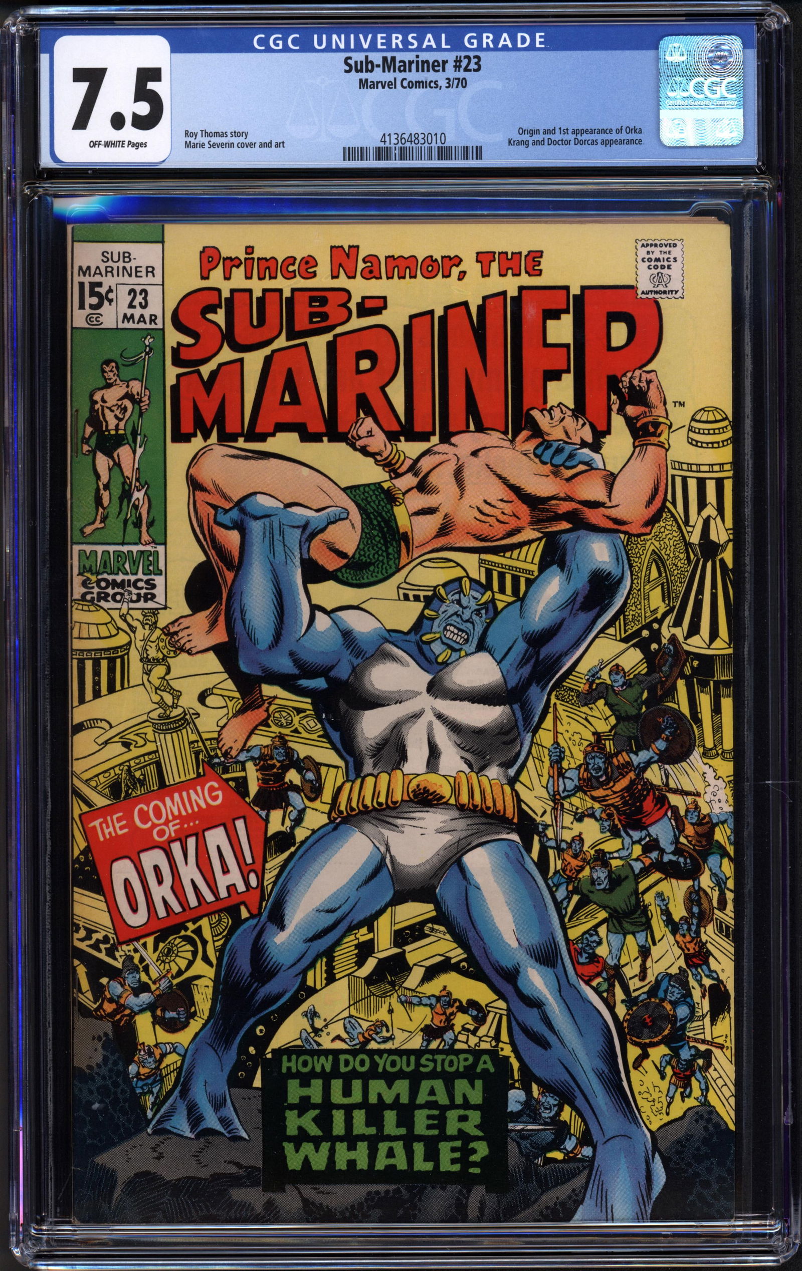 Sub-Mariner #23 CGC 7.5 ow Rare collectible with strong visual appeal and excellent display (1 of 1)