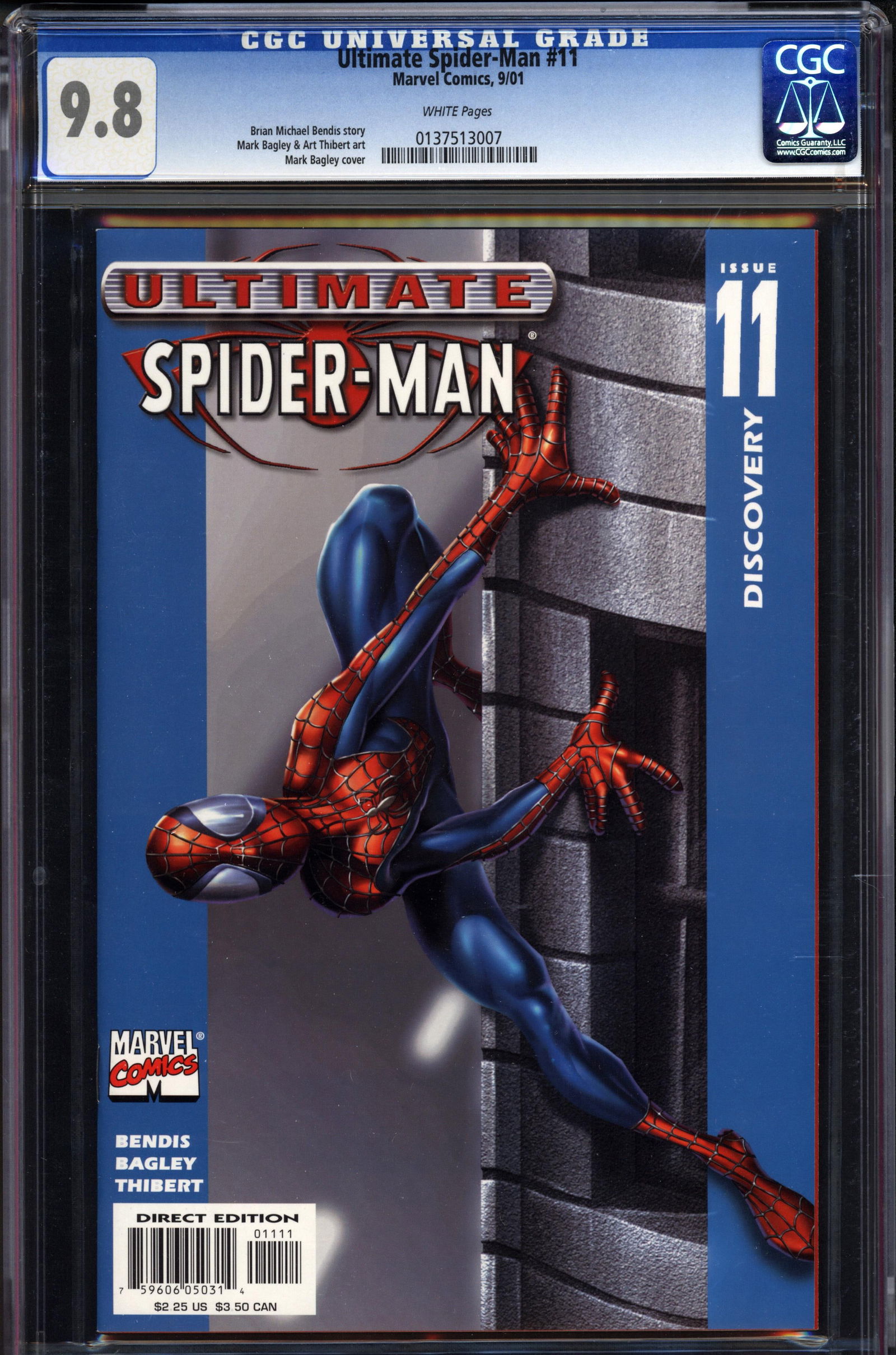 Ultimate Spider-Man #11 CGC 9.8 w Rare collectible with strong visual appeal and excellent display (1 of 1)