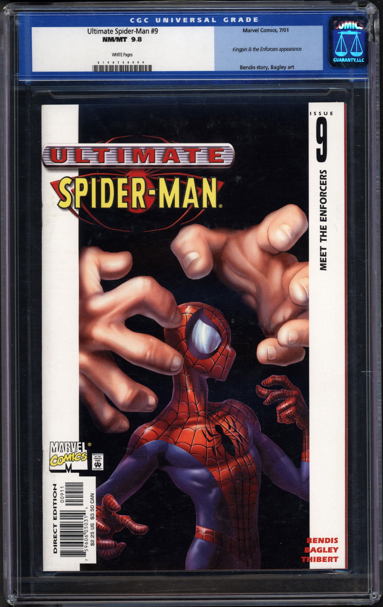 Ultimate Spider-Man #9 CGC 9.8 w Rare collectible with strong visual appeal and excellent display (1 of 1)