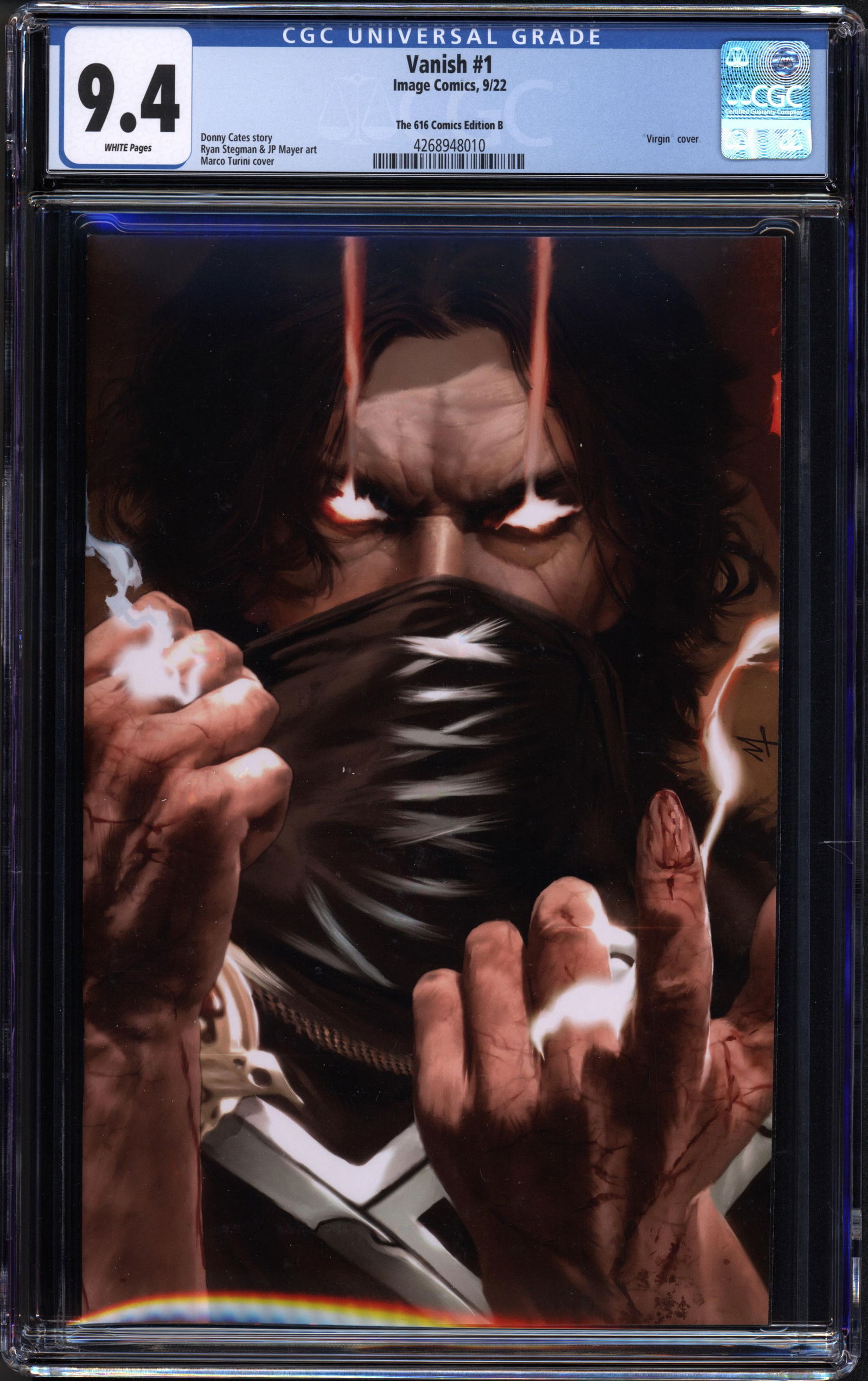 Vanish #1 (Image, 2022) CGC 9.4 - 616 Comics Ed. B Rare collectible with strong visual appeal and (1 of 1)