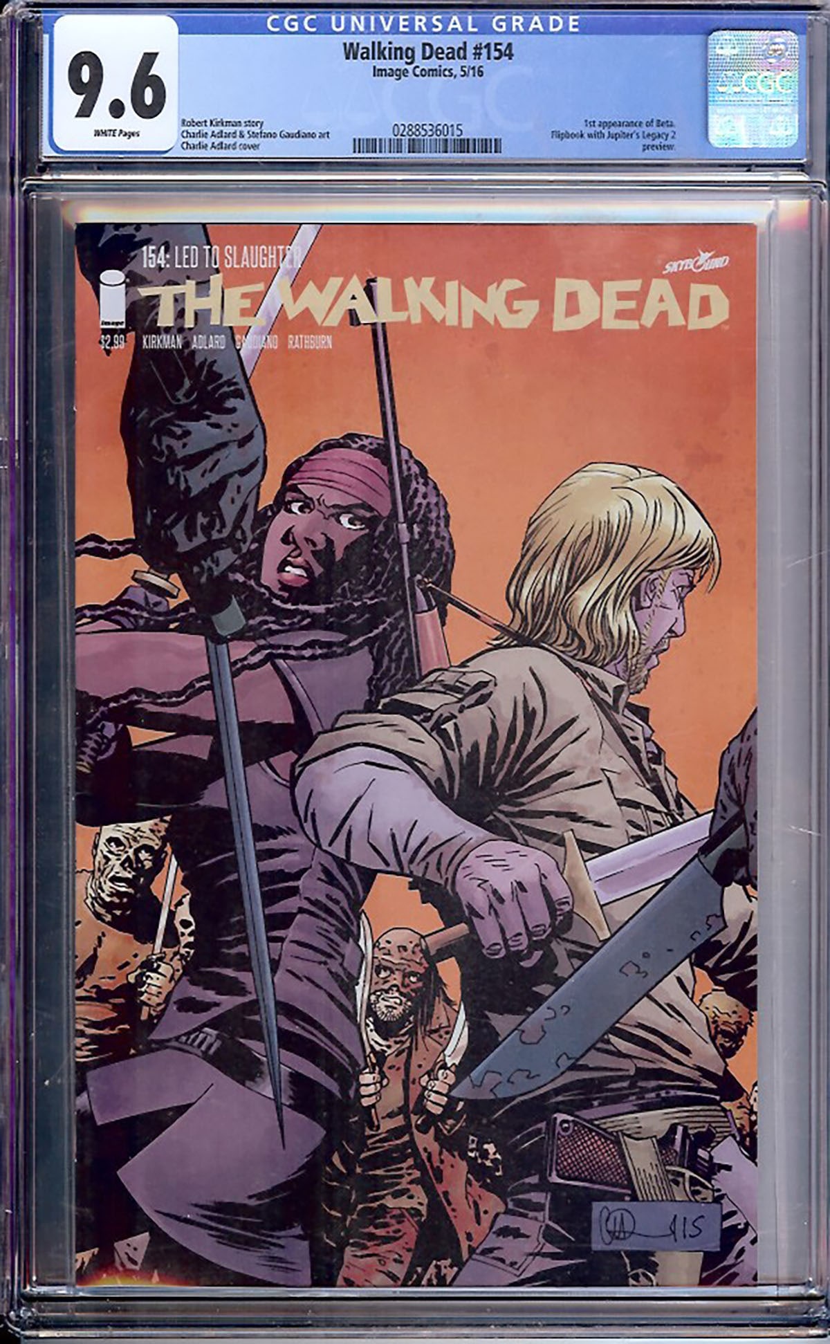 Walking Dead #154 CGC 9.6 w Rare collectible with strong visual appeal and excellent display (1 of 1)