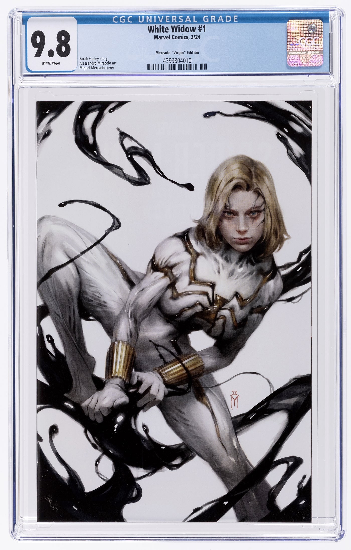 White Widow #1 CGC 9.8 A pristine, top-tier CGC 9.8 (Near Mint/Mint) example of White Widow: White Widow #1 CGC 9.8 A pristine, top-tier CGC 9.8 (Near Mint/Mint) example of White Widow #1—professionally graded, encapsulated, and highly desirable for modern collectors. Highlights: • Tit