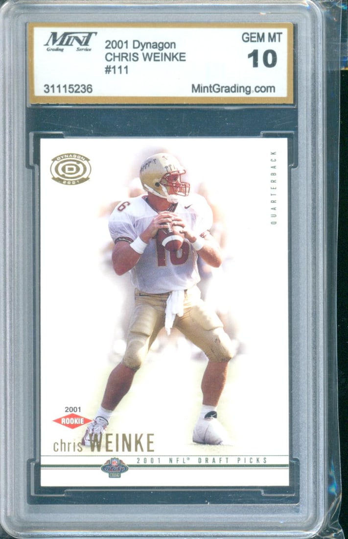 2001 Dynagon Chris Weinke Rookie Card Player: Chris Weinke Team: Florida State Seminoles / (1 of 1)