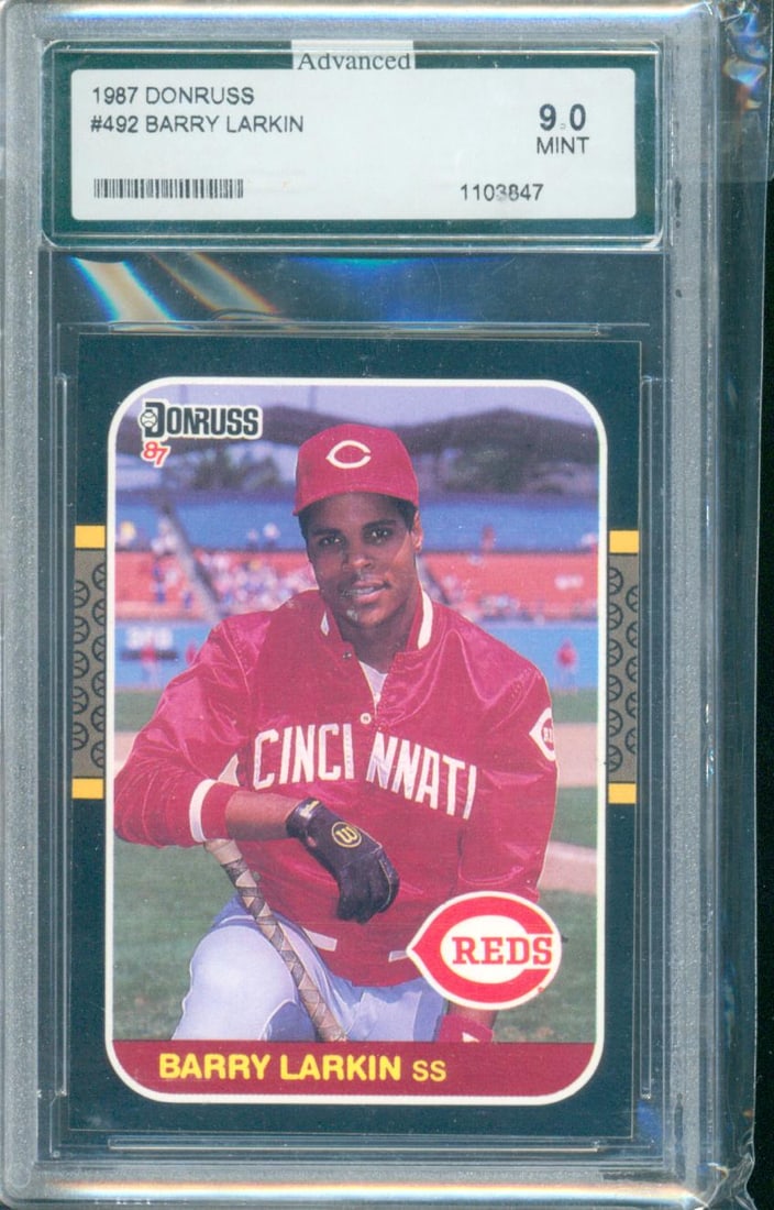 1987 Donruss Baseball Player: Barry Larkin Team: Cincinnati Reds Card Number: #492 Classic (1 of 1)