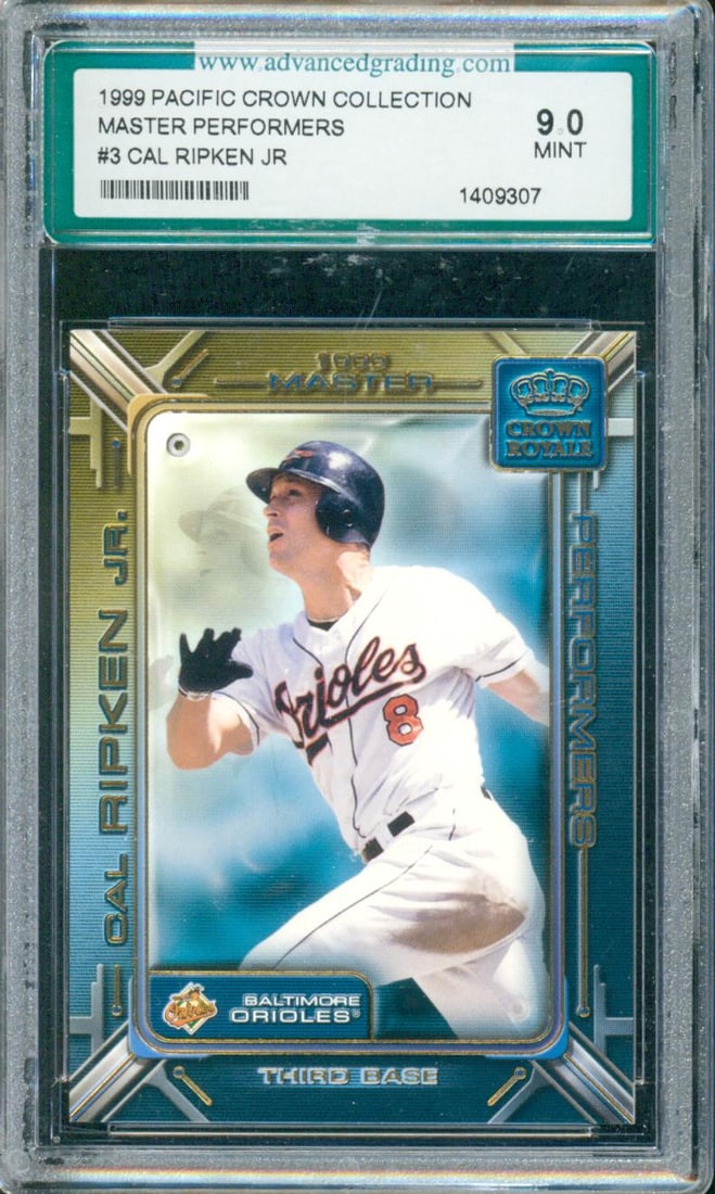 1999 Pacific Crown Collection – Master Performers Card Number: #3 Player: Cal Ripken Jr. (1 of 1)