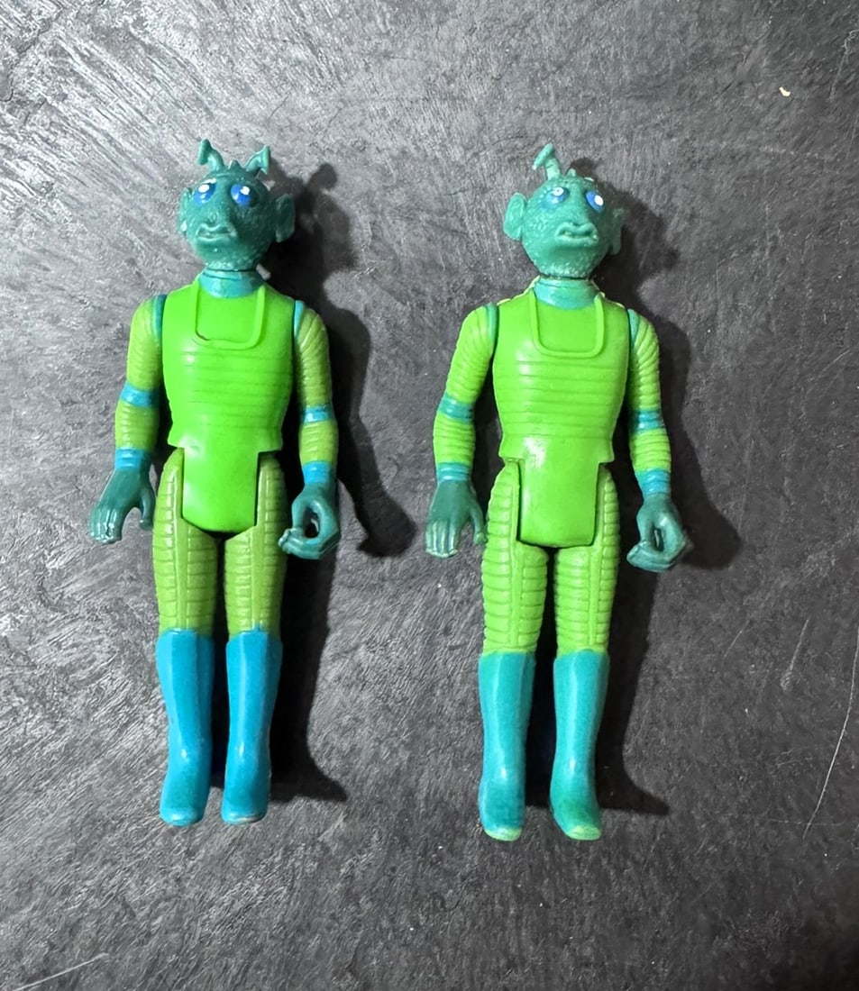 Star Wars Greedo Figures – Green & Blue Variant Lot (Vintage) Original vintage Star Wars (1 of 2)