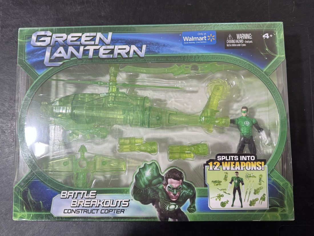 Green Lantern – Battle Breakouts Construct Copter Playset Factory-sealed Green Lantern Battle (1 of 1)