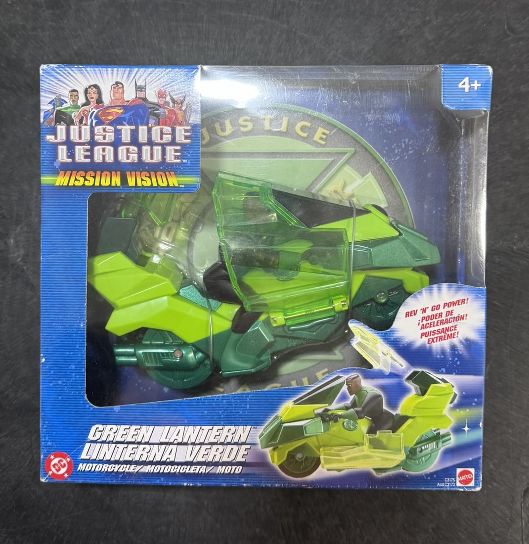 Justice League Mission Vision – Green Lantern Motorcycle Factory sealed Justice League “Mission (1 of 2)