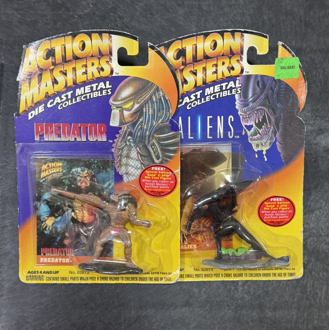 Action Masters Die-Cast Collectibles – Predator & Alien Lot Two factory-sealed Kenner Action (1 of 1)
