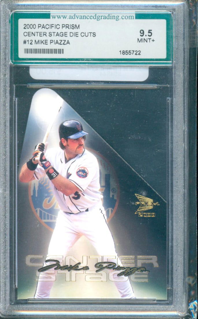 2000 Pacific Prism – Center Stage Die-Cuts Card Number: #12 Player: Mike Piazza Team: New (1 of 1)