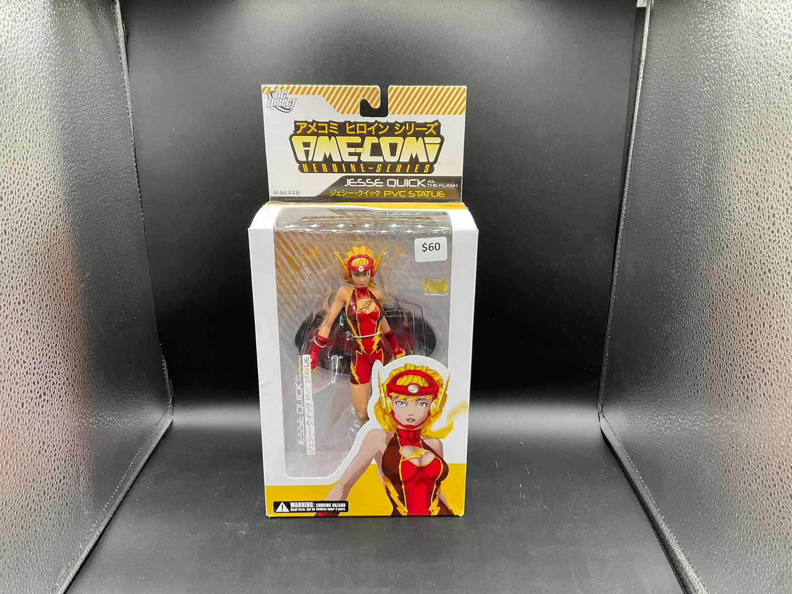 Description: DC Direct Ame-Comi Heroine SeriesJesse Quick PVC statue, featuring stylized (1 of 2)