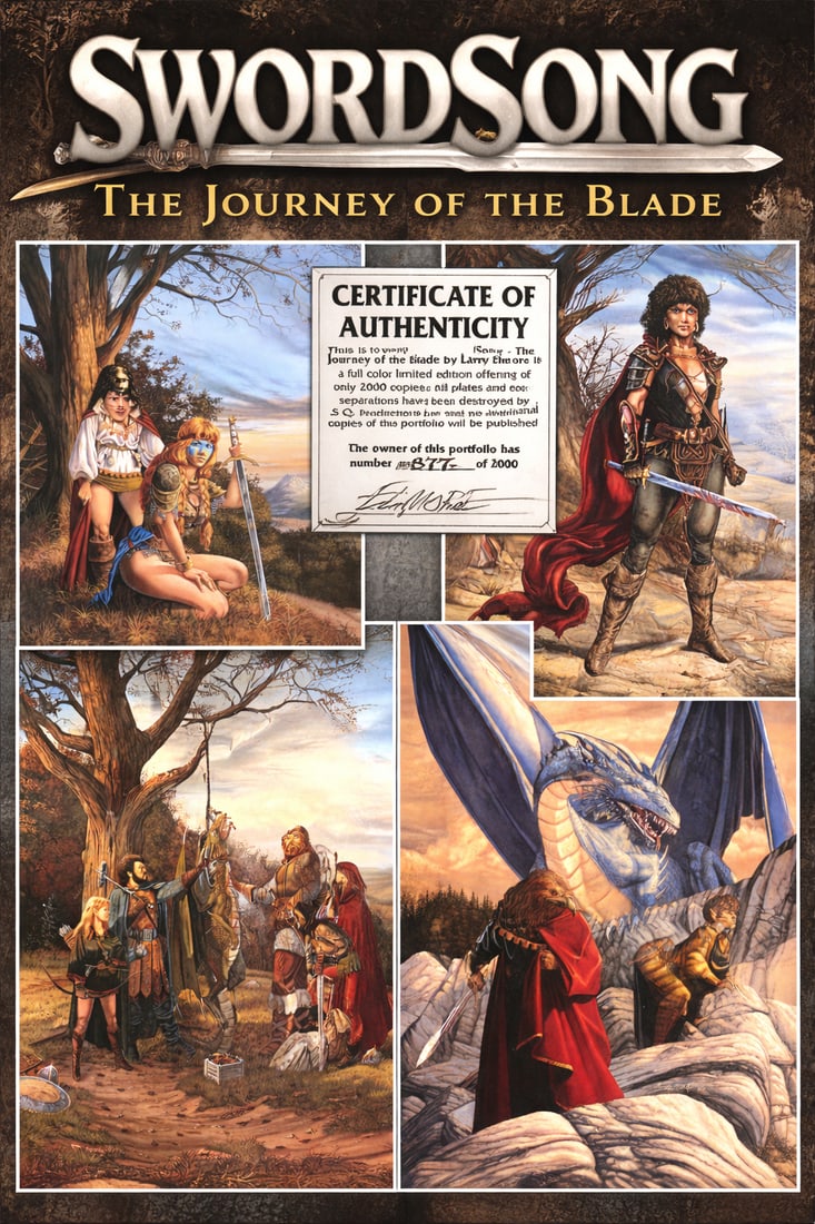 SwordSong: The Journey of the Blade – Art Portfolio Limited edition fantasy art portfolio (1 of 7)