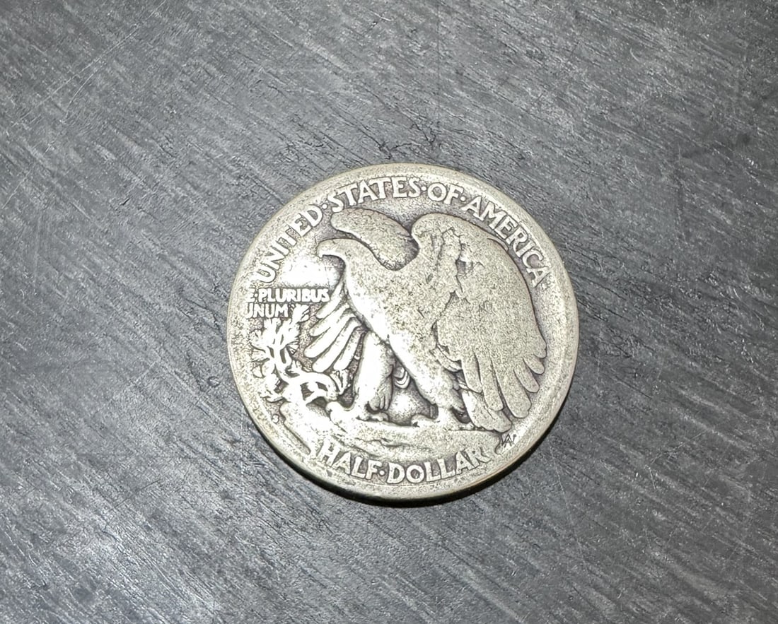 Item: Walking Liberty Half Dollar Date: 1918 Denomination: Half Dollar Design: Obverse (1 of 2)