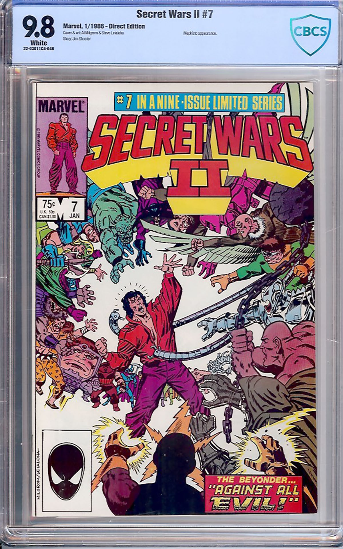 Secret Wars II #7 (Marvel, 1985) — CBCS 9.8 Certified CBCS-graded comic book, professionally (1 of 1)