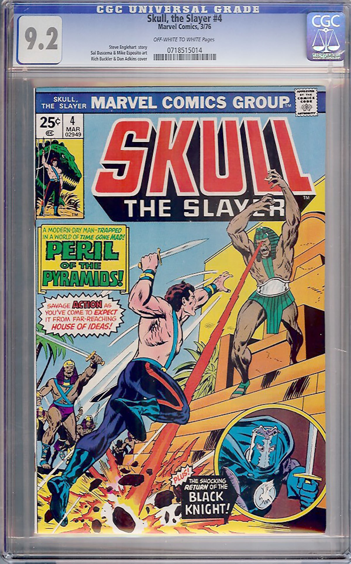 Skull, the Slayer #4 (Marvel, 1975) — CGC 9.2 Certified CGC-graded comic book, professionally (1 of 1)