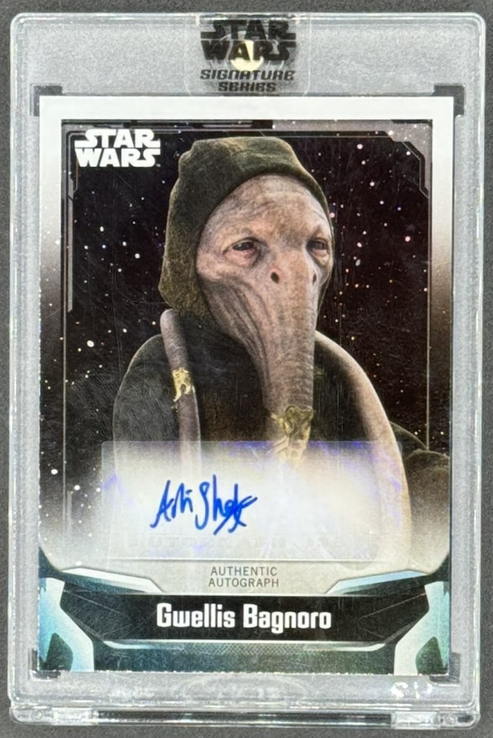 Star Wars – Gwellis Bagnoro Autograph Card Official Star Wars Signature Series trading card (1 of 1)
