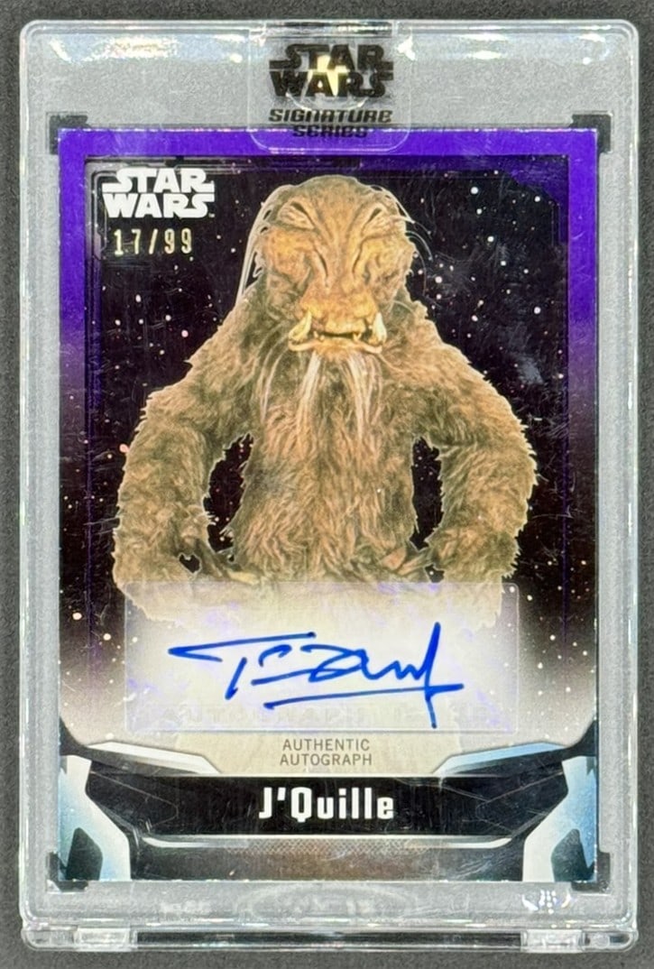 Star Wars – J’Quille Autograph Card (#17/99) Official Star Wars Signature Series trading card (1 of 1)