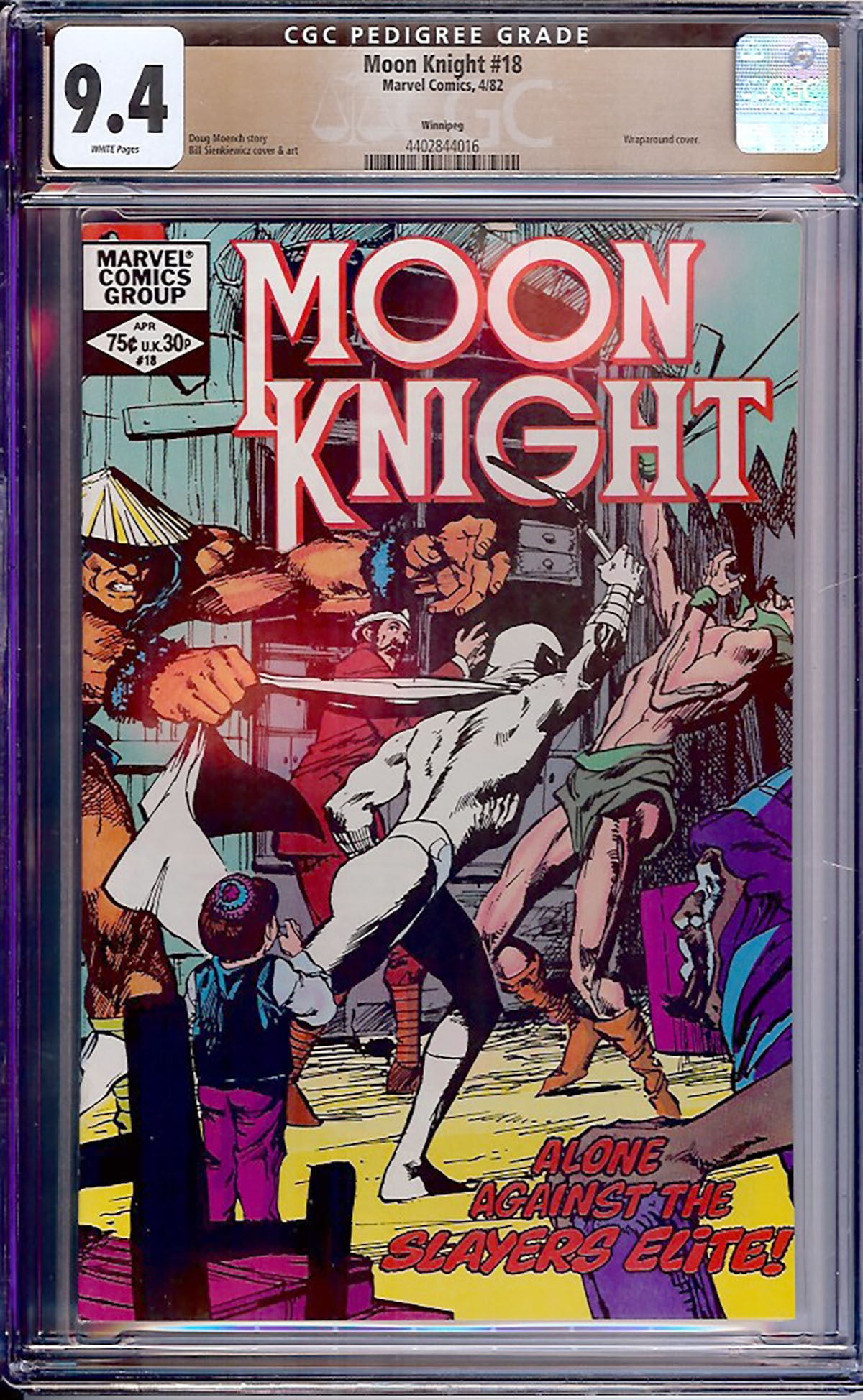 Moon Knight #18 (Marvel, 1981) — CGC 9.4 Certified CGC-graded comic book, professionally (1 of 1)
