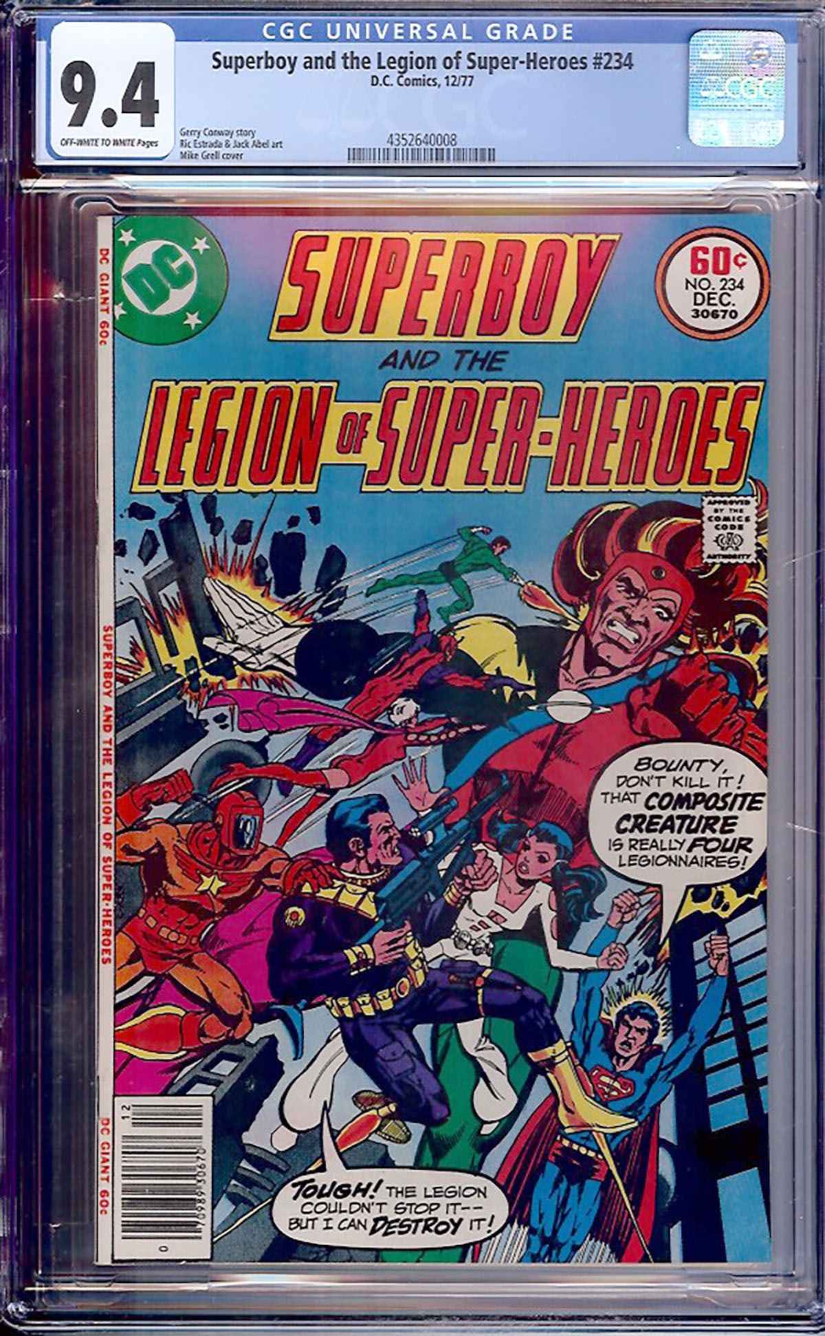 Superboy and the Legion of Super-Heroes #234 (DC, 1978) — CGC 9.4 Certified CGC-graded comic (1 of 1)