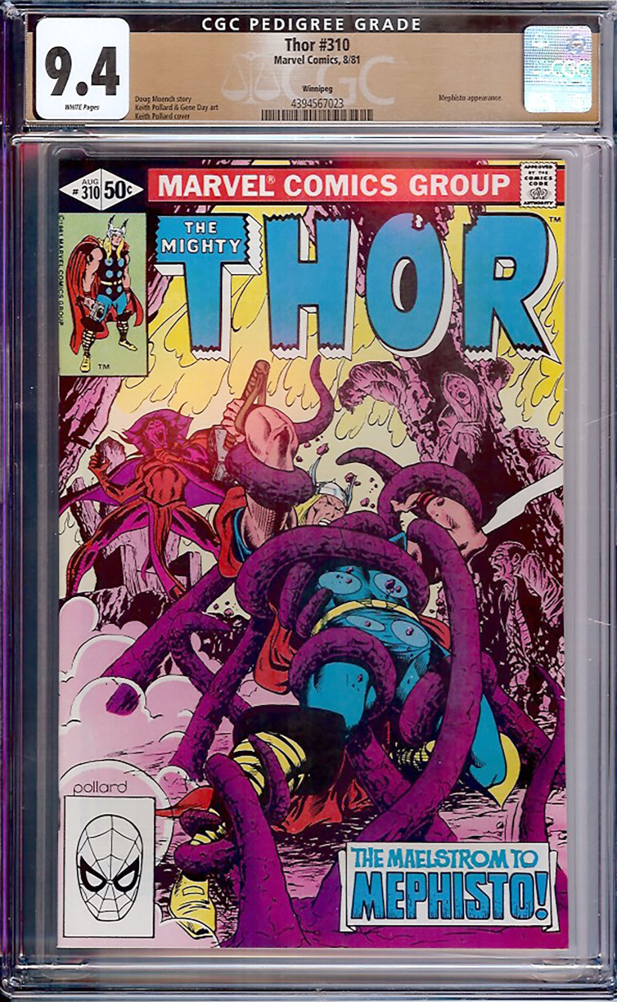 Thor #310 (Marvel, 1980) — CGC 9.4 Certified CGC-graded comic book, professionally encapsulated (1 of 1)