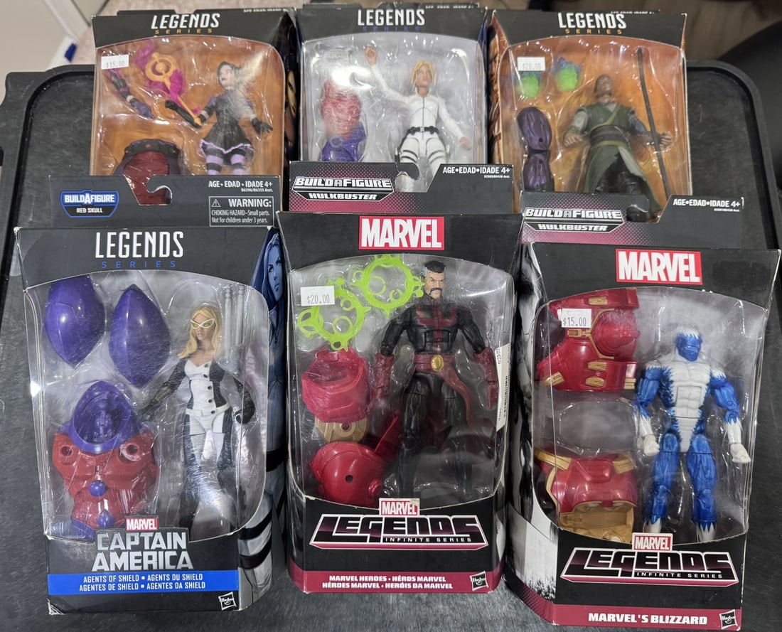 Marvel Legends / Infinite Series – 6 Figure Lot with Build-A-Figure Parts (1 of 1)